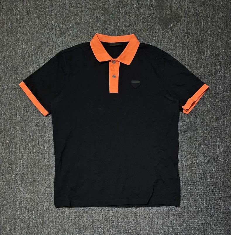 Prada Prada Black Short Sleeve Polo Shirt-yf Size US L / EU 52-54 / 3 - 1 Thumbnail