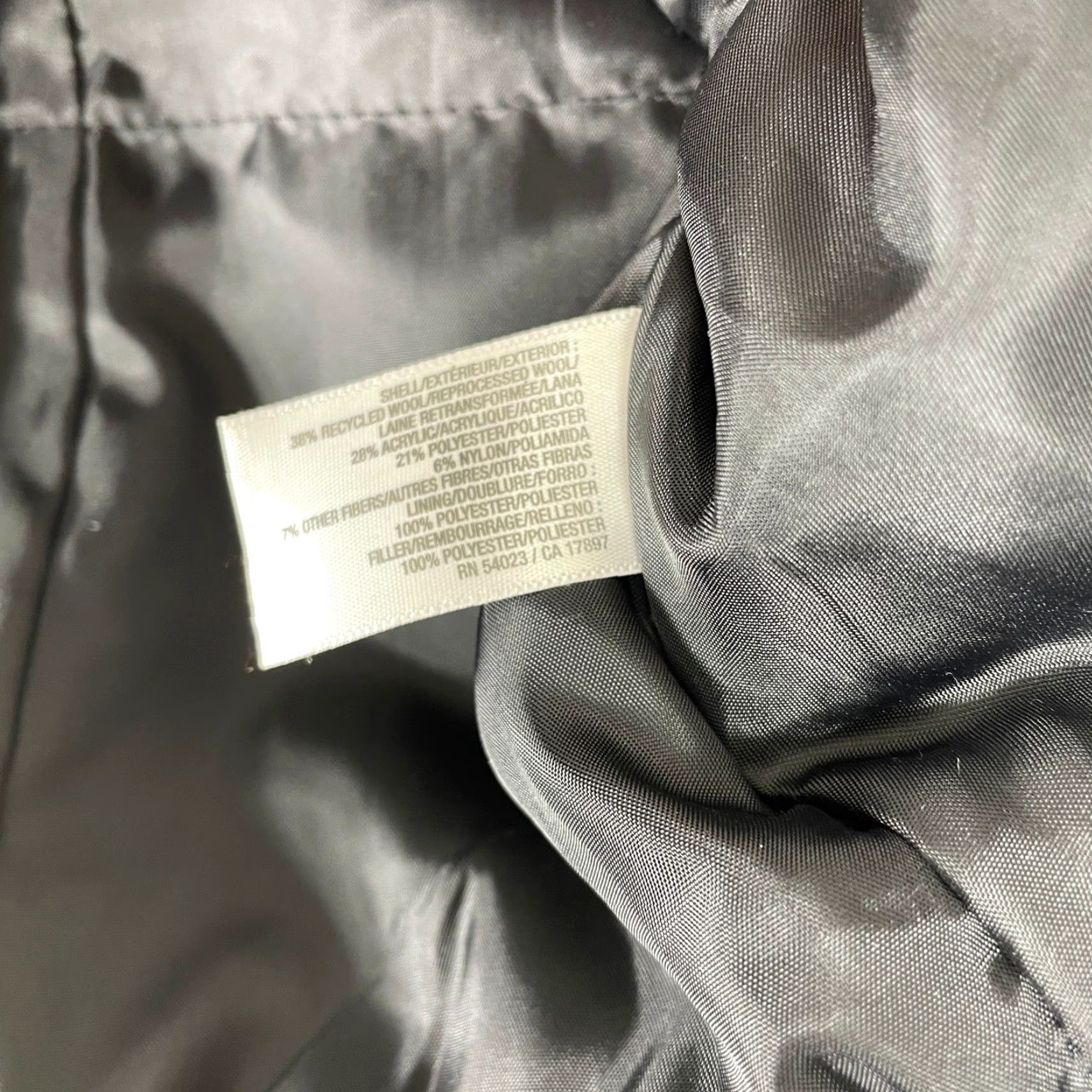 Old Navy Old Navy Wool Peacoat Womens Large Grey Hooded Double Breasted Winter Jacket Y2K Size L / US 10 / IT 46 - 3 Thumbnail