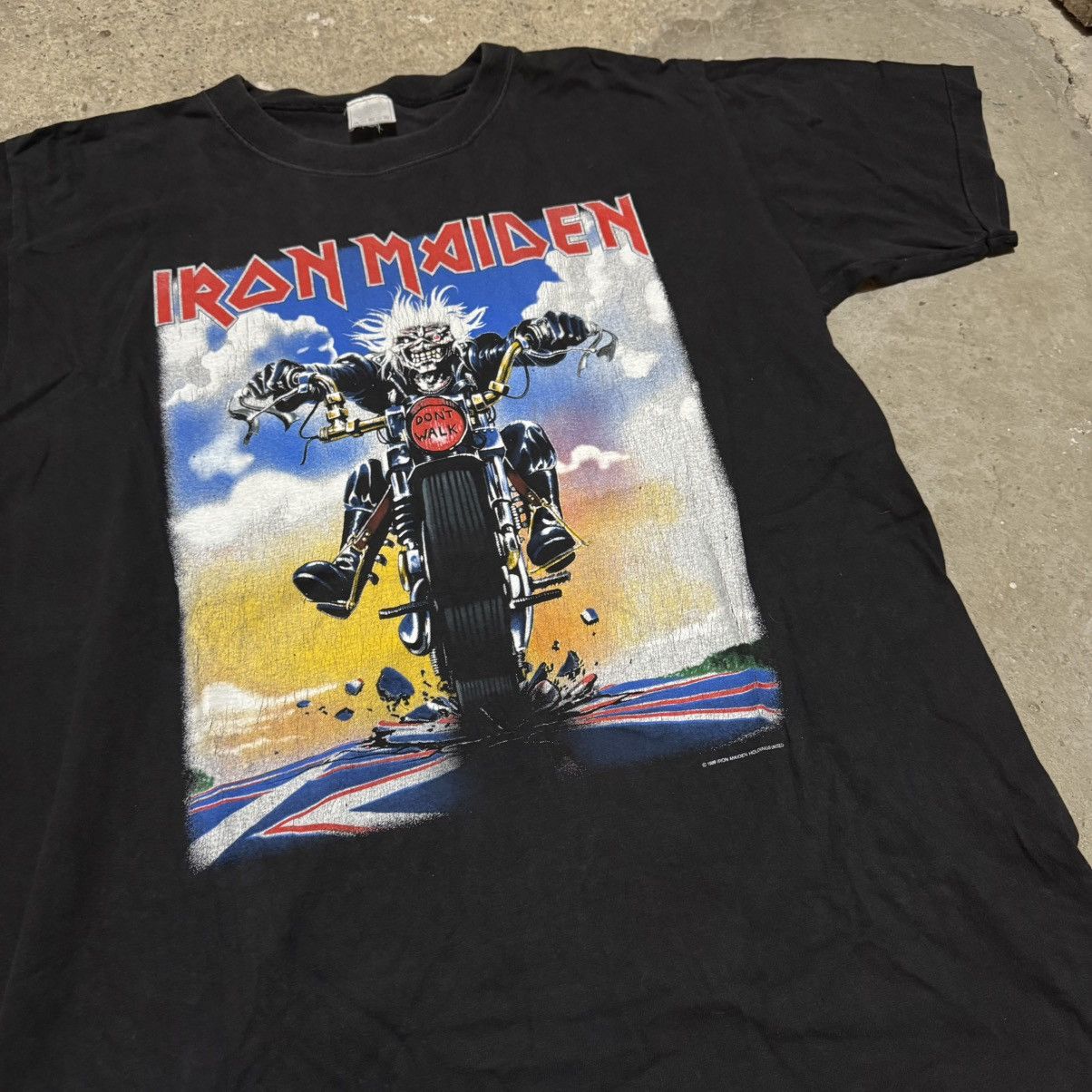 Band Tees × Vintage Vintage Iron maiden „dont walk“ 1989 t-shirt Size US L / EU 52-54 / 3 - 2 Thumbnail