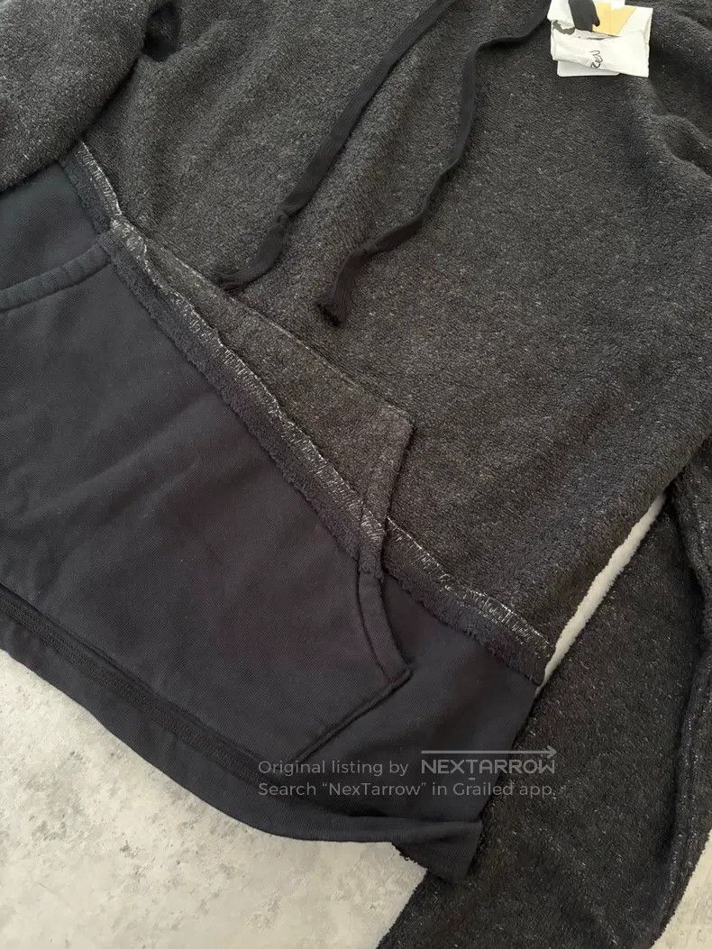 Greg Lauren Greg Lauren Black Handmade Patchwork Hooded Sweatshirt Size US M / EU 48-50 / 2 - 3 Thumbnail