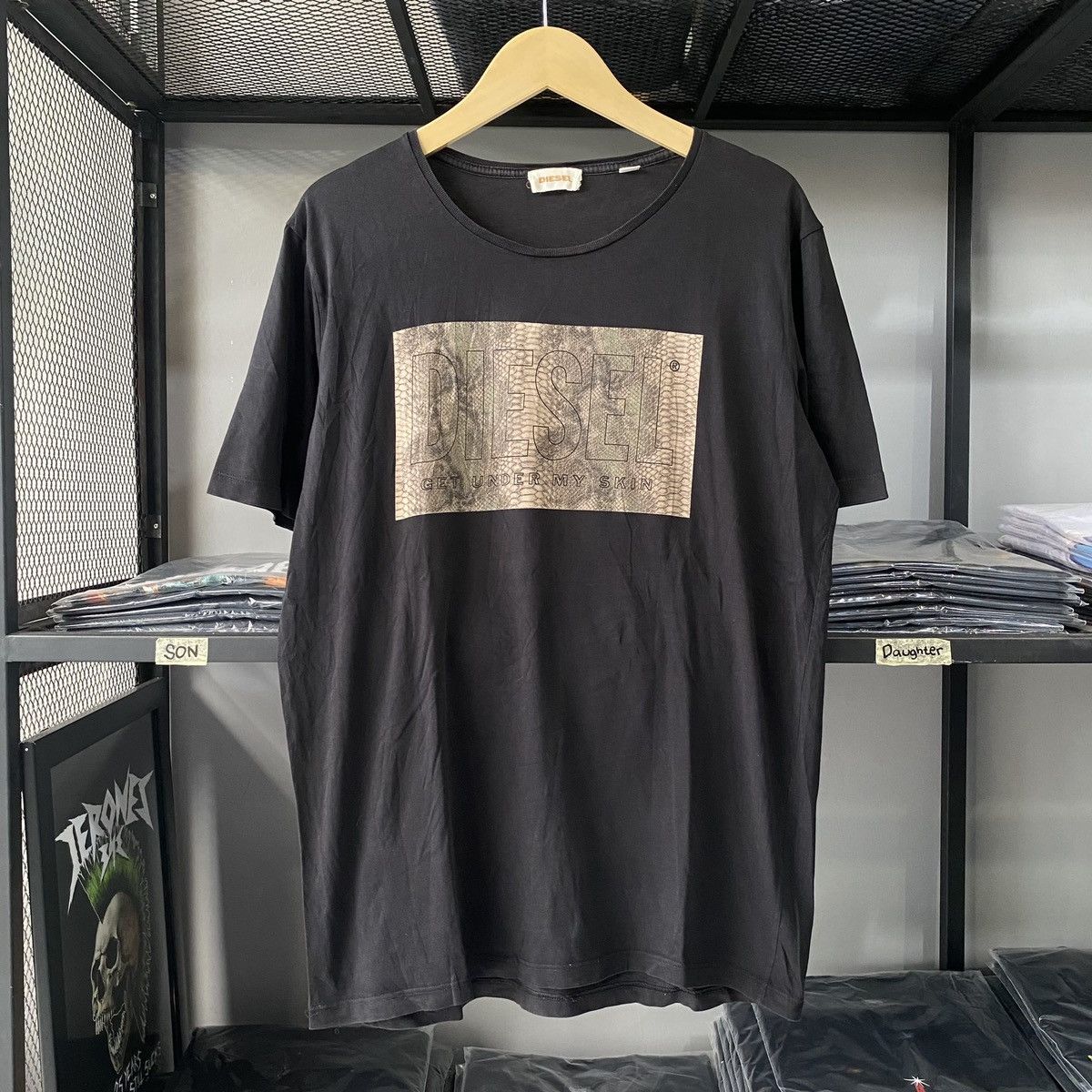 Diesel × Vintage Vintage Get Under My Skin by Diesel Tee Printed Y2K Style Size US XL / EU 56 / 4 - 1 Thumbnail