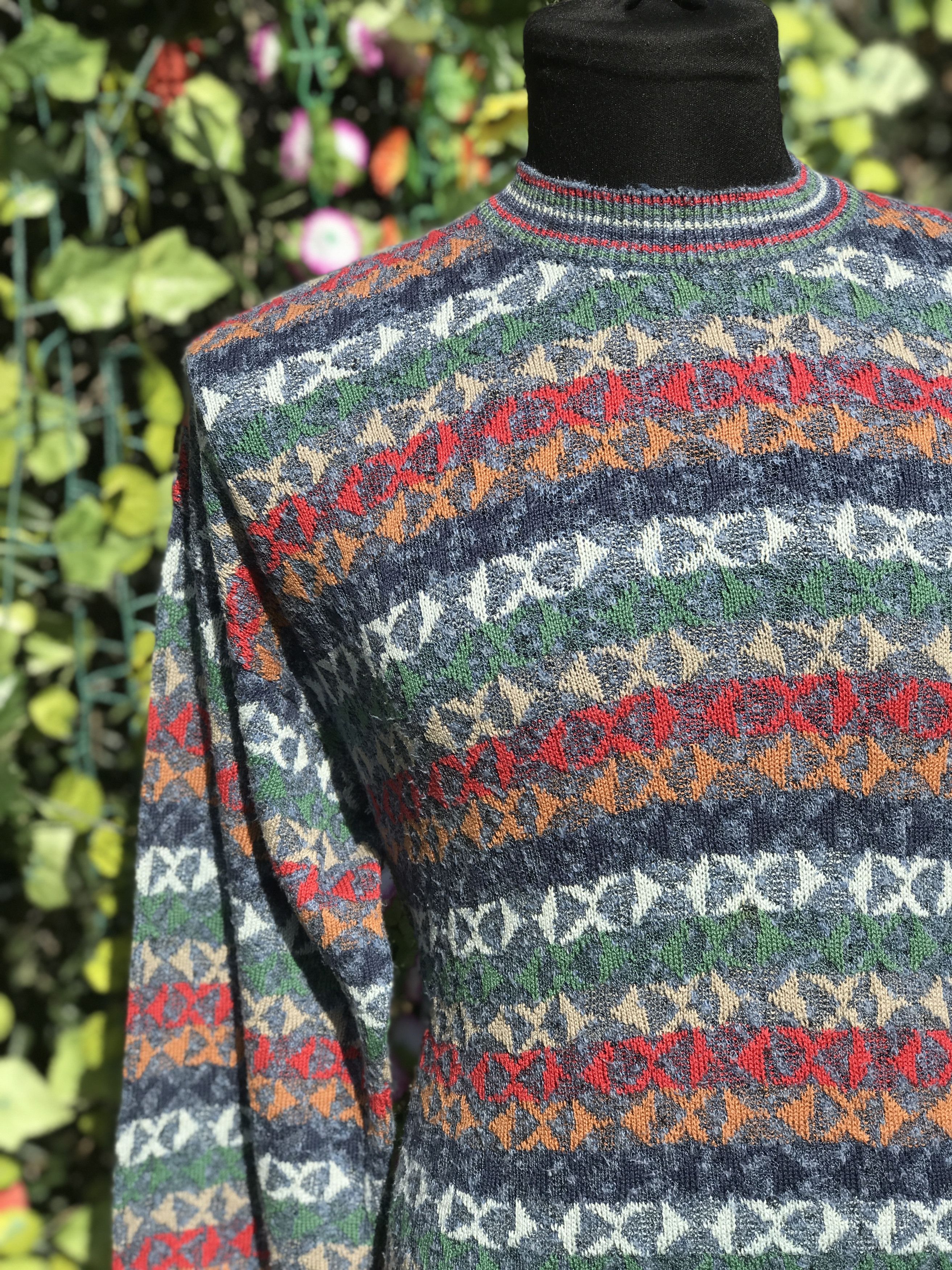 Missoni EXAMPLE By MISSONI Knit Pullover Retro Sweater Size L 52 54 Size US L / EU 52-54 / 3 - 10 Thumbnail