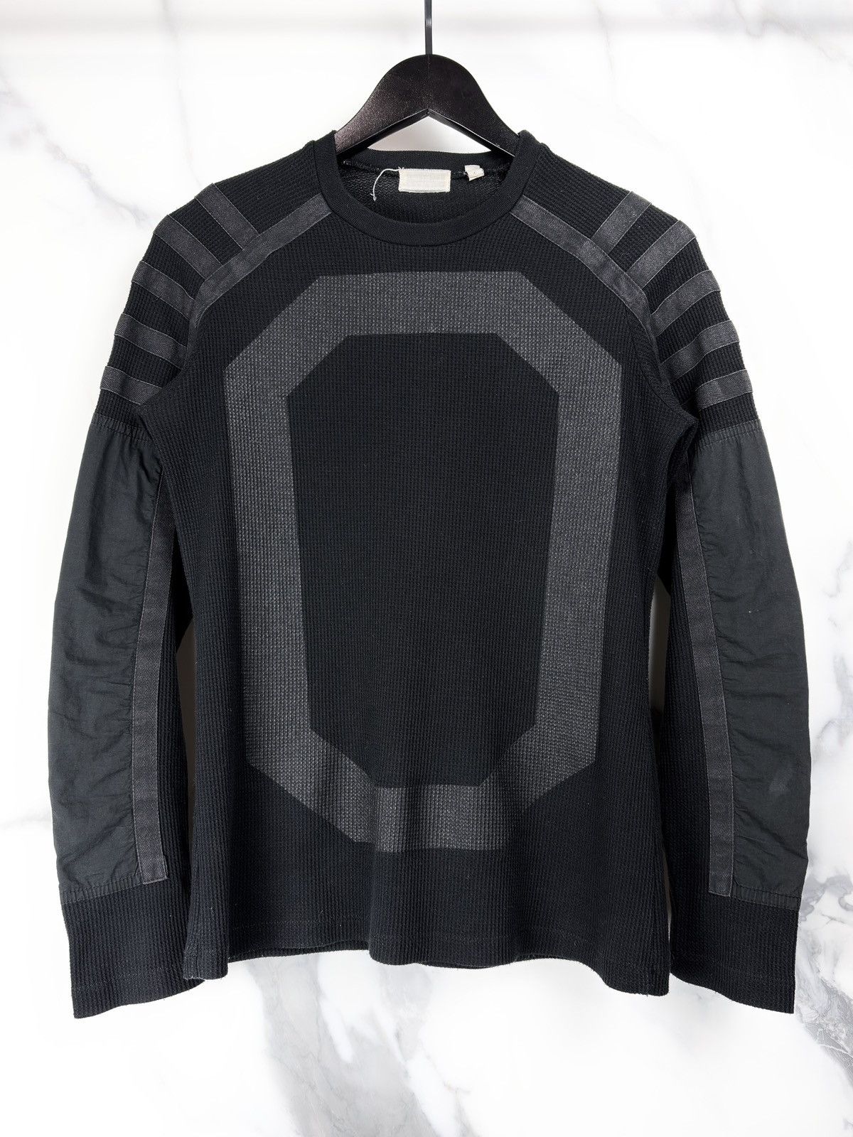 Helmut Lang AW99 Helmut Lang Astro Moto Strap Thermal Longsleeve Tshirt Size US S / EU 44-46 / 1 - 1 Thumbnail