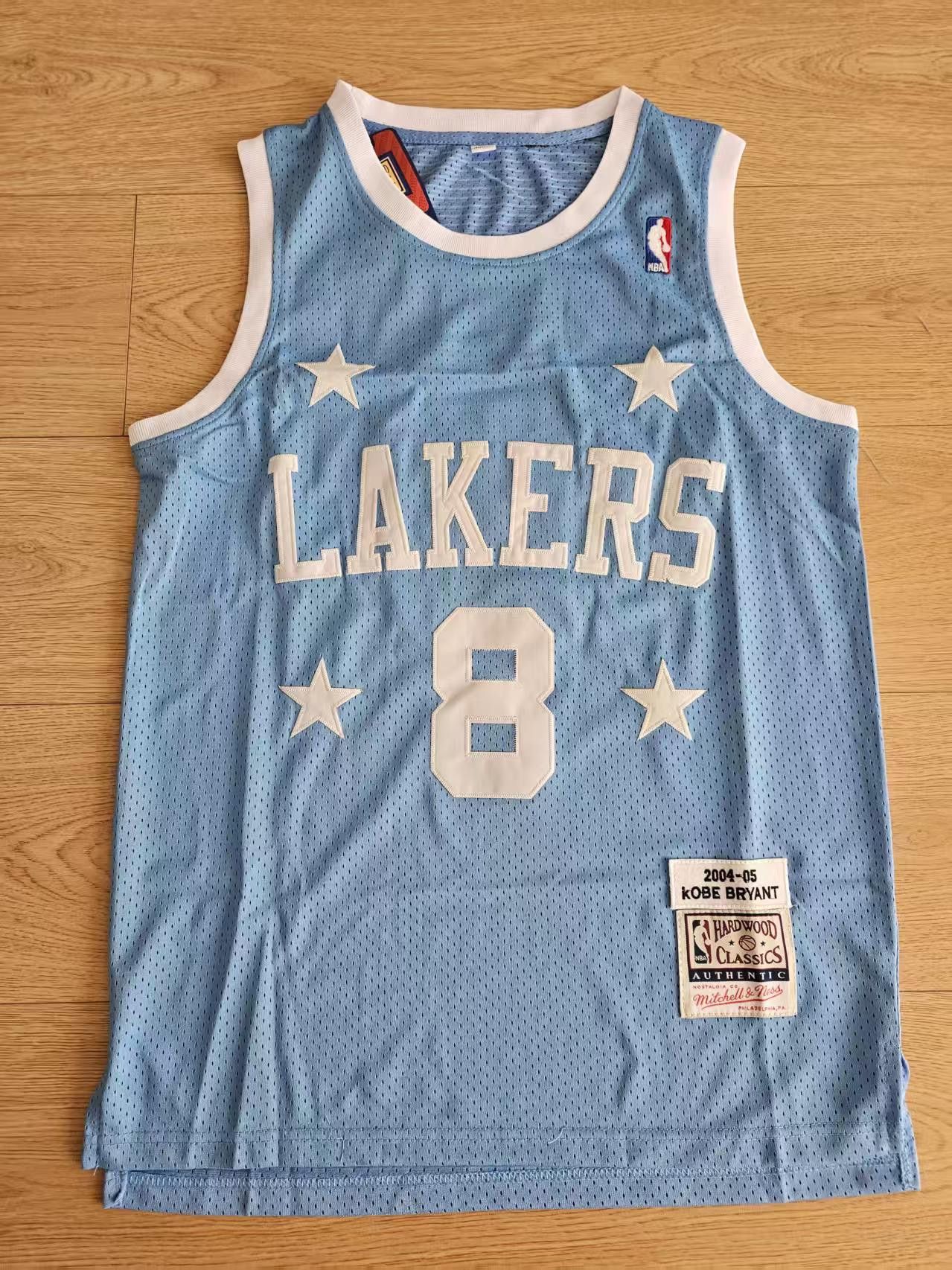 NBA 2004 05 Laker #8 Kobe Bryant Jersey Blue Size US XL / EU 56 / 4 - 1 Thumbnail