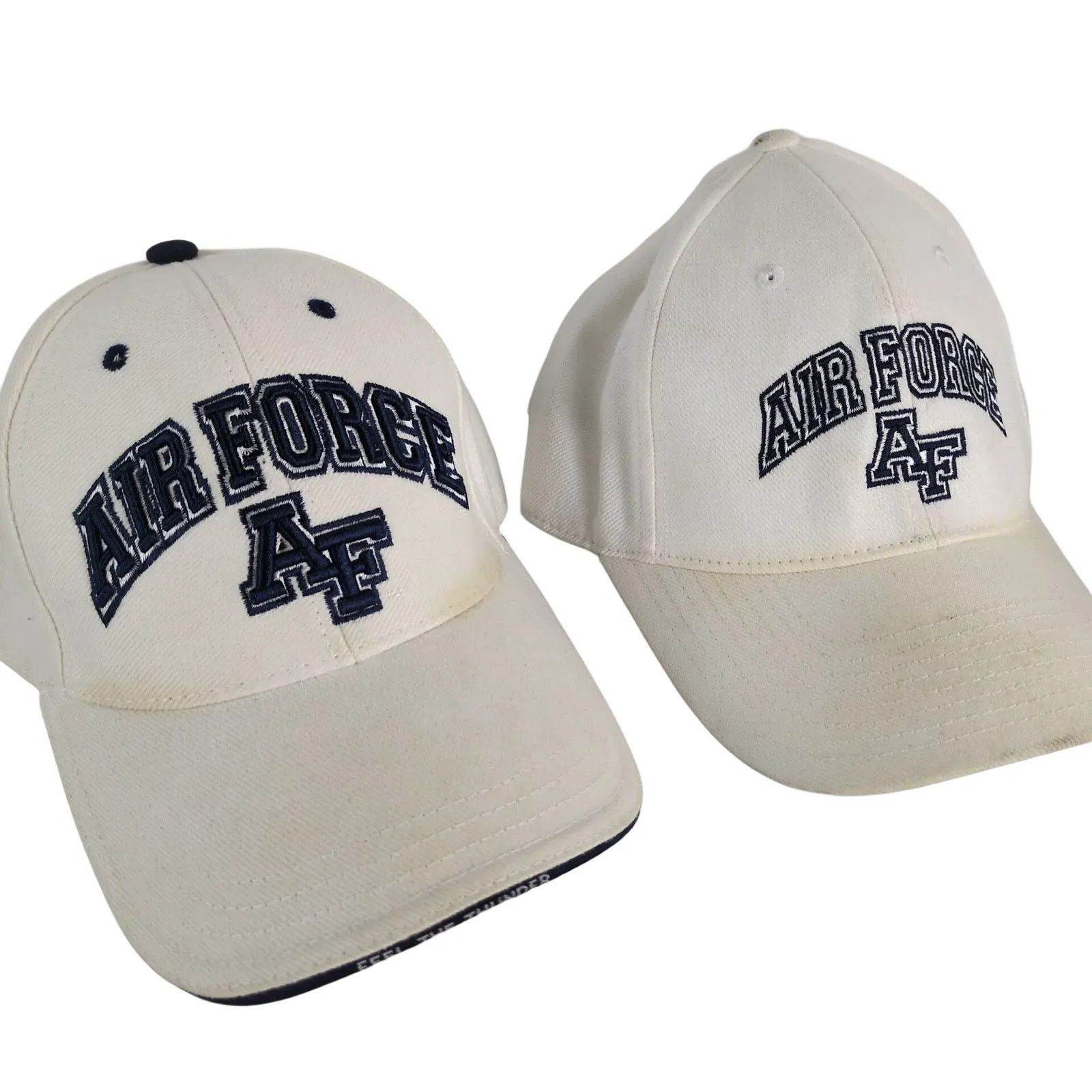 Other Set of 4 United States Air Force White Baseball Hats USAF Size ONE SIZE - 3 Thumbnail