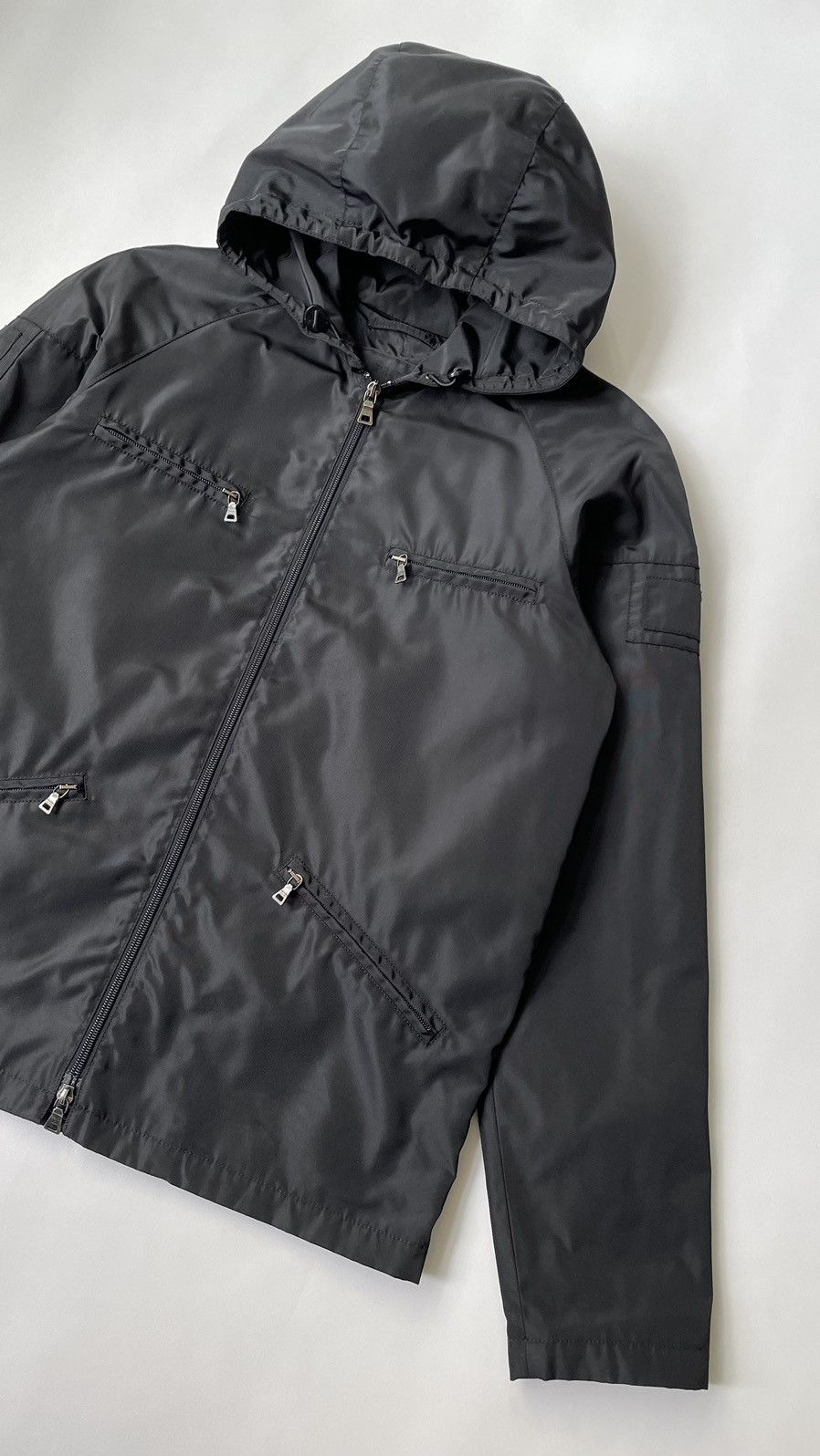 Prada S/S 07 Black Nylon Utility Jacket Size US M / EU 48-50 / 2 - 5 Thumbnail