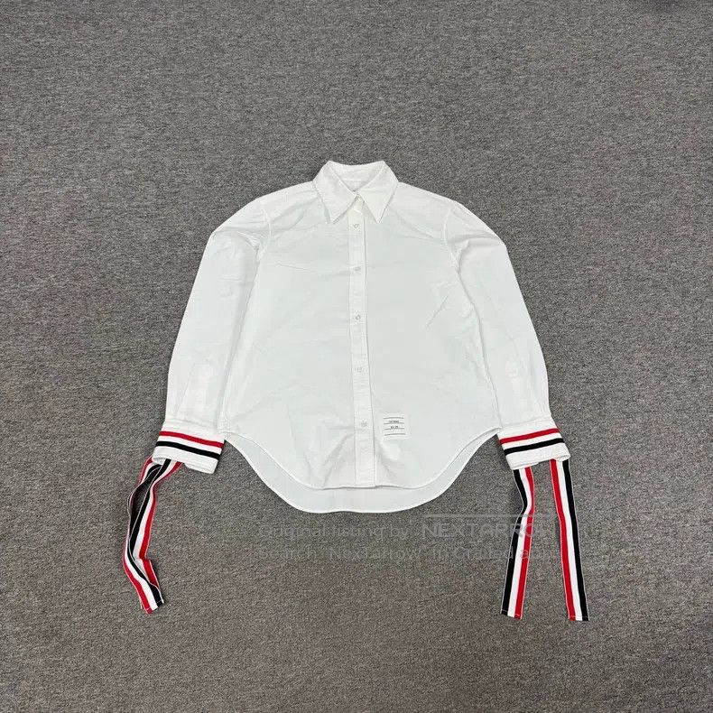 Thom Browne Thom Browne White sleeve cuff striped long-sleeve shirt Size US XXS / EU 40 - 1 Thumbnail