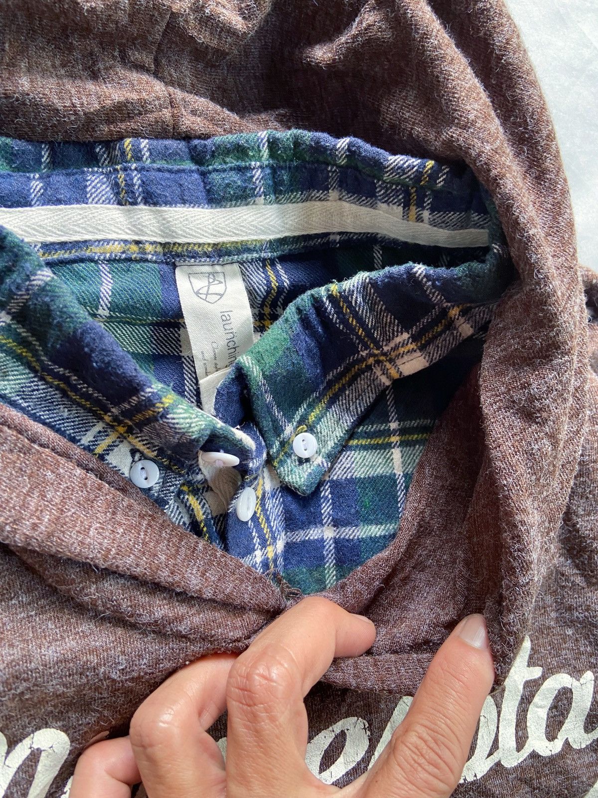 Japanese Brand DOUBLE LAYER LAUNCHING PAD CASUAL STYLE HOODIE Size US M / EU 48-50 / 2 - 8 Thumbnail