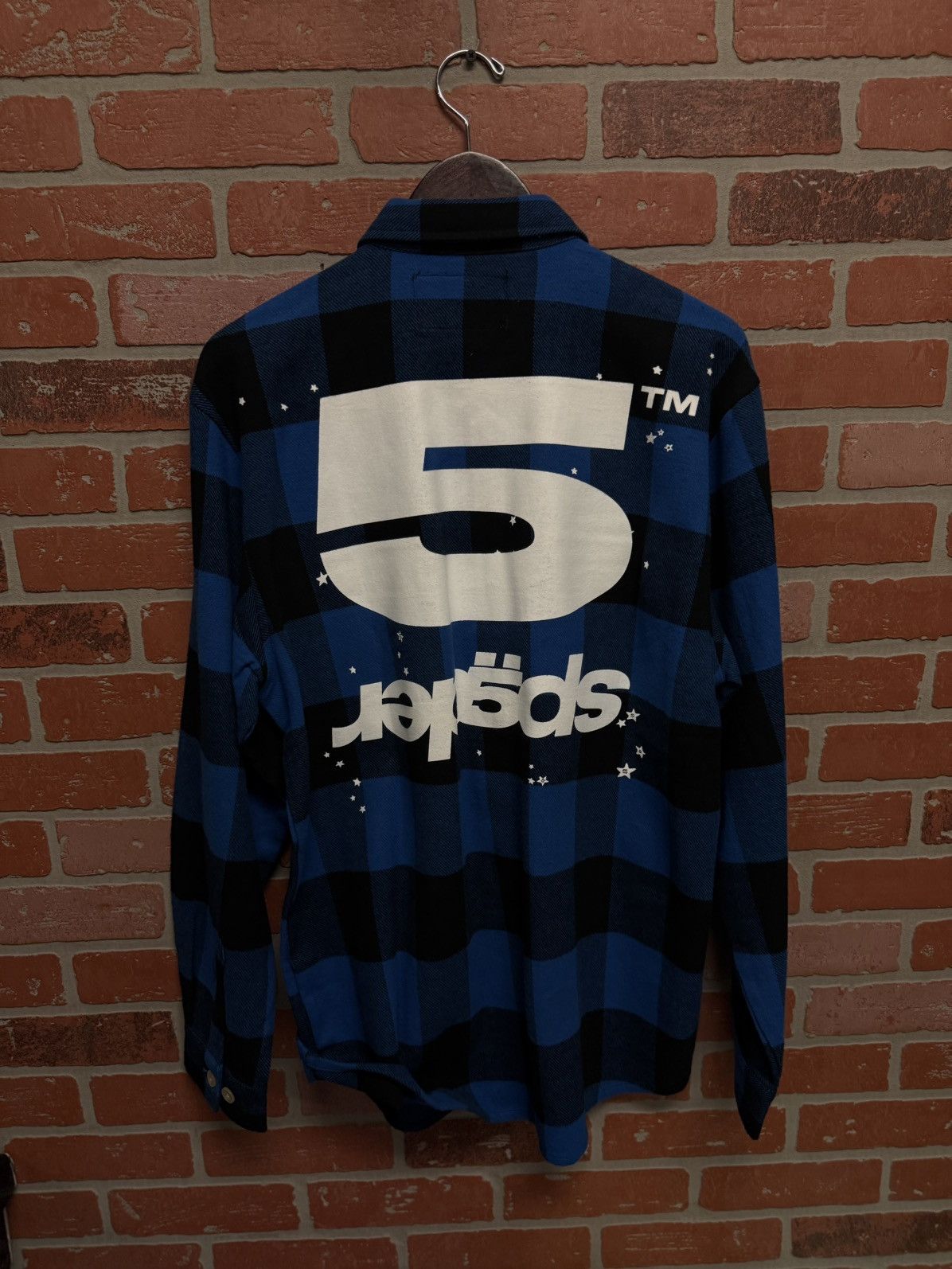 Sp5der Sp5der Blue Button Up Shirt Yung Thug Size Medium New Size US M / EU 48-50 / 2 - 6 Thumbnail