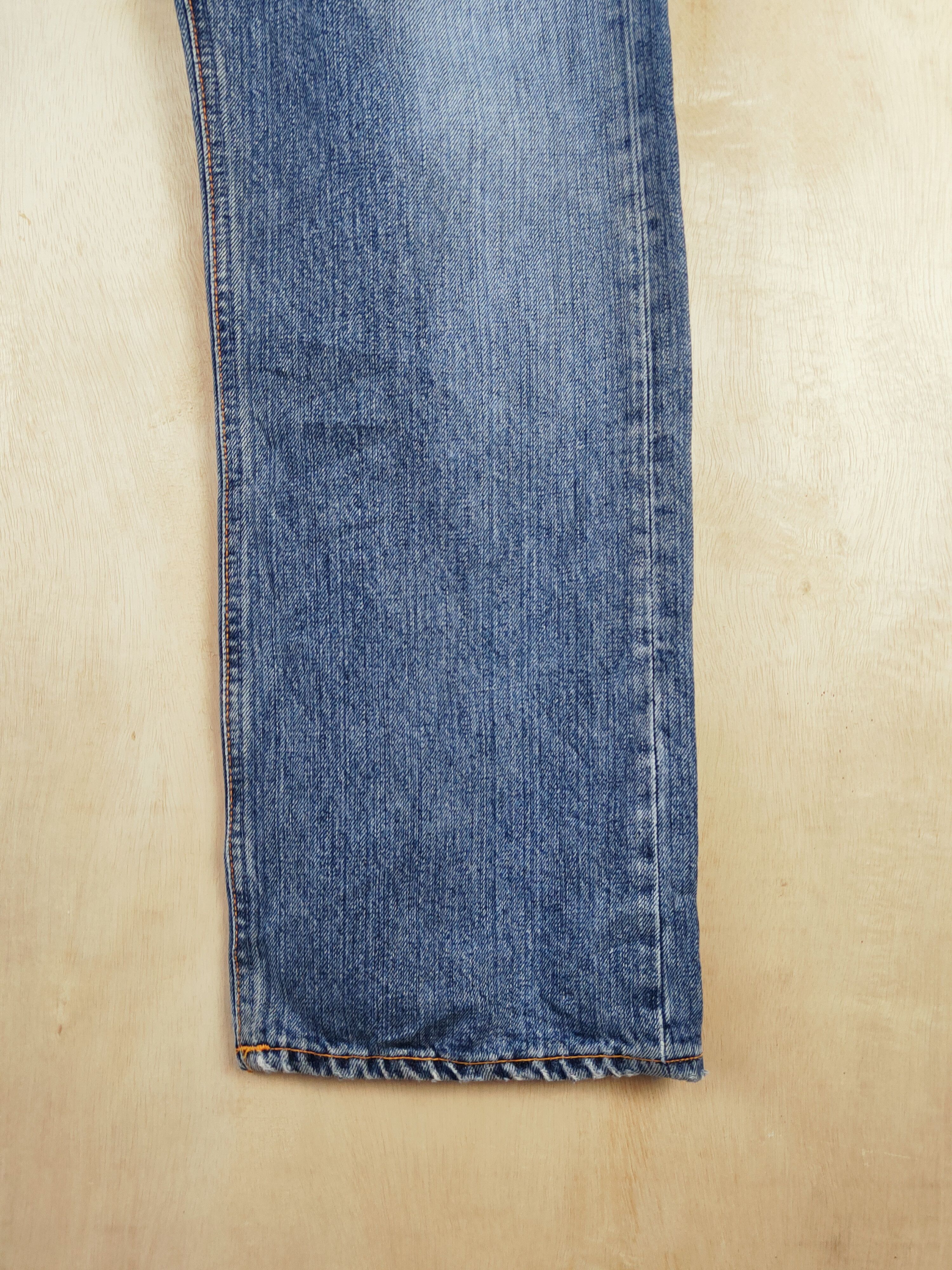 Japanese Brand Nudie Jeans Blue Distressed Ripped Jeans #S2667 Size US 34 / EU 50 - 6 Thumbnail