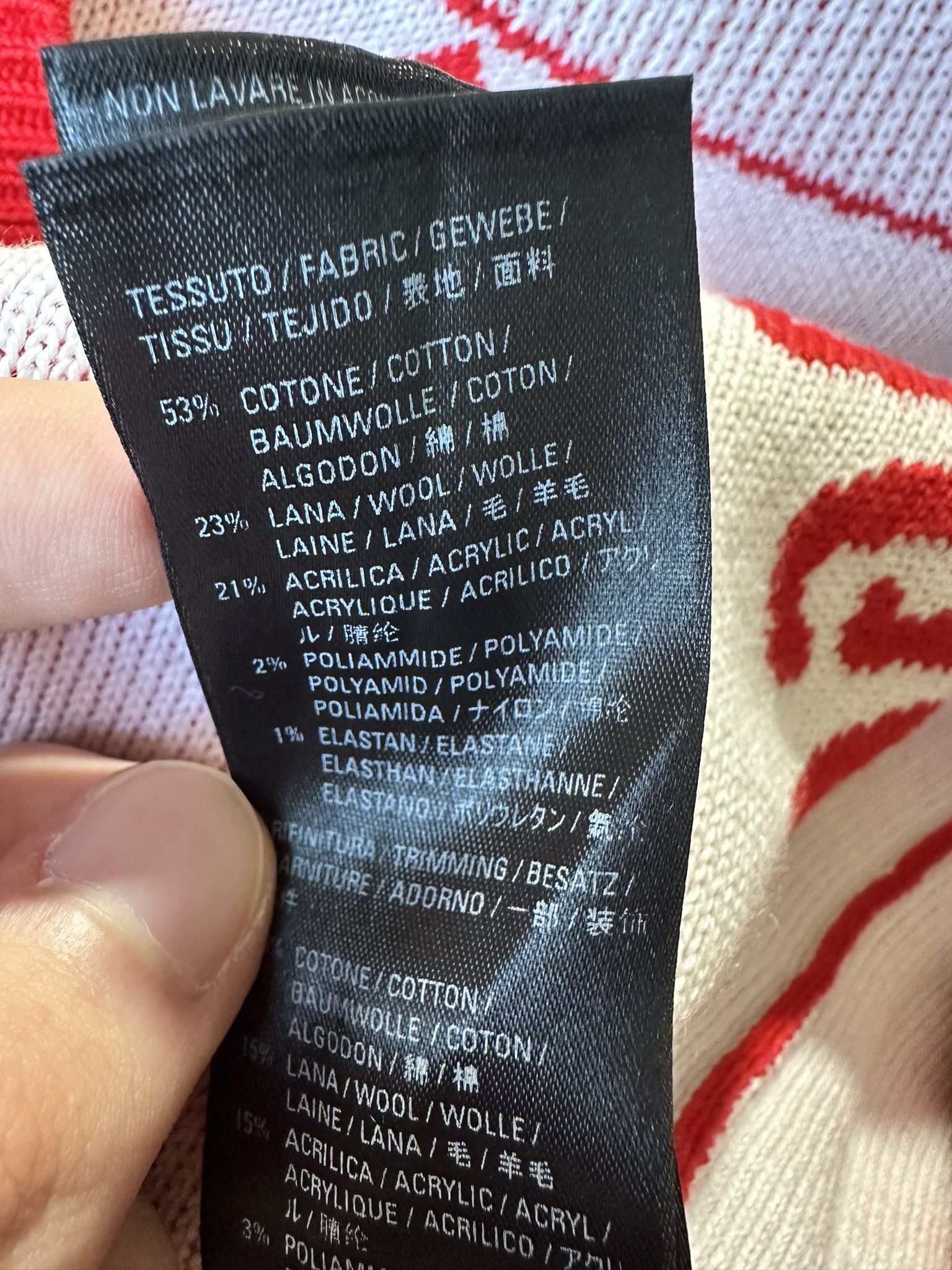 Balenciaga Balenciaga Sweater Allover Logo Red Size US XS / EU 42 / 0 - 10 Thumbnail
