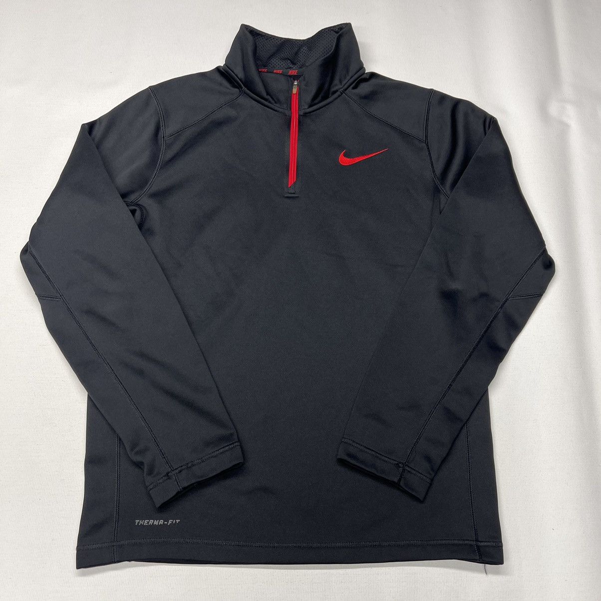 Nike Nike Therma Fit Quarter Zip Black Pullover 1/4 Fleece Red Size US S / EU 44-46 / 1 - 1 Thumbnail