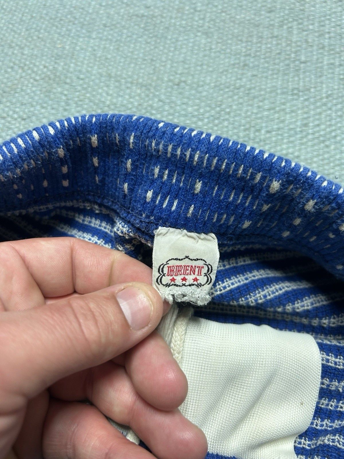 Vintage 1950s men’s swimsuit brief trunks high waisted Brent cotton Size US 28 / EU 44 - 4 Thumbnail