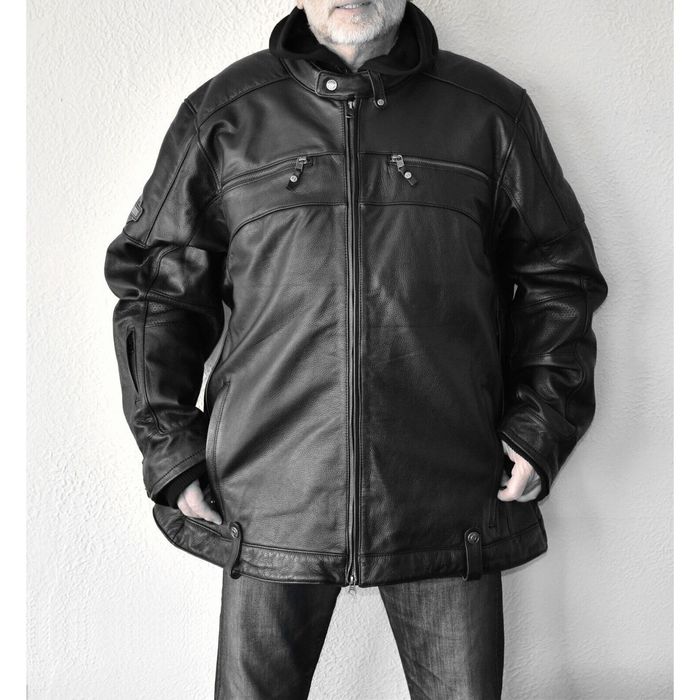 Harley Davidson NWT HARLEY DAVIDSON Swingarm 3in1 Leather Jacket 4XL