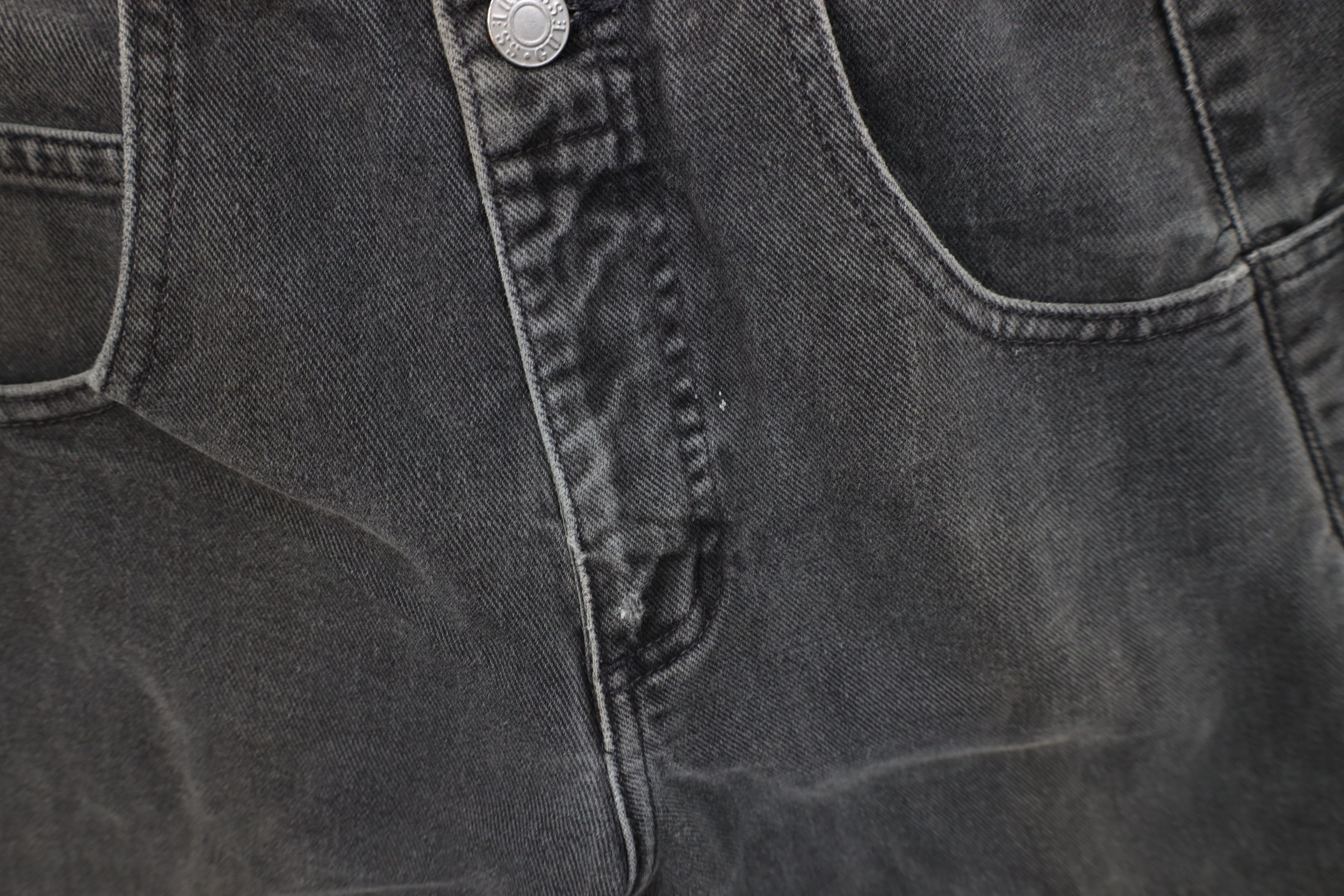 Guess Vintage 80s 90s Guess Tapered Leg Denim Jeans Black USA Size 29" - 8 Thumbnail