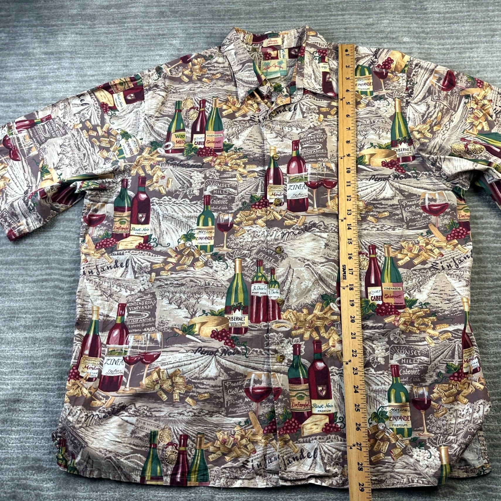 Reyn Spooner VINTAGE Reyn Spooner Shirt Mens XL All Over Print Wine Size US XL / EU 56 / 4 - 8 Thumbnail