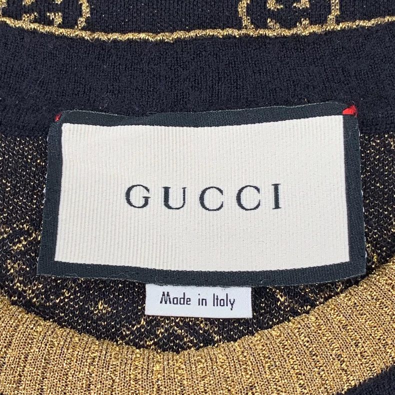 Gucci Gucci Color block logo jacquard full-printed wool round-nec Size US L / EU 52-54 / 3 - 5 Thumbnail