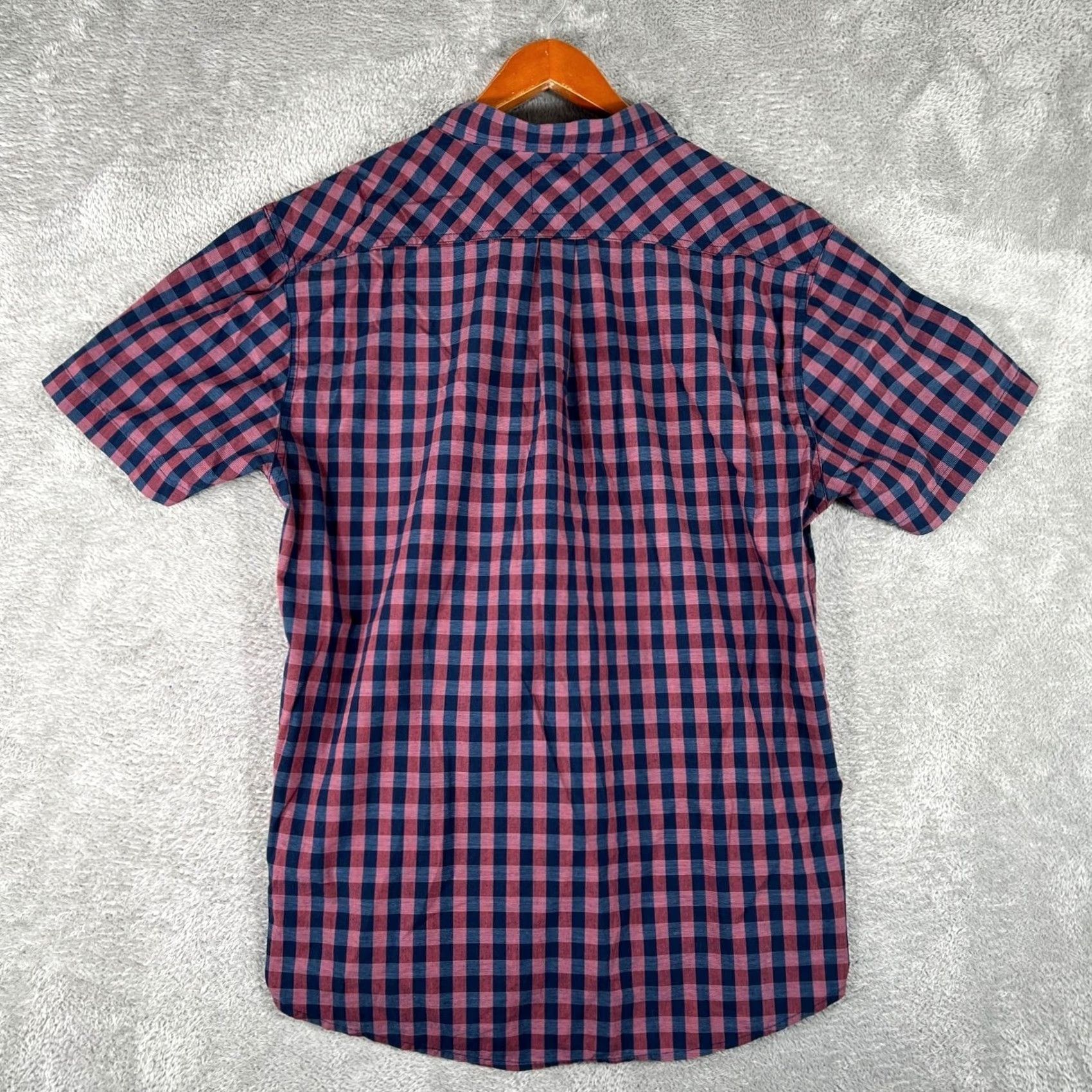 Levi's Levi's Shirt Mens XL Blue Red Plaid Short Sleeve Button Down Pocket Logo Casual Classic Retro Size US XL / EU 56 / 4 - 2 Thumbnail