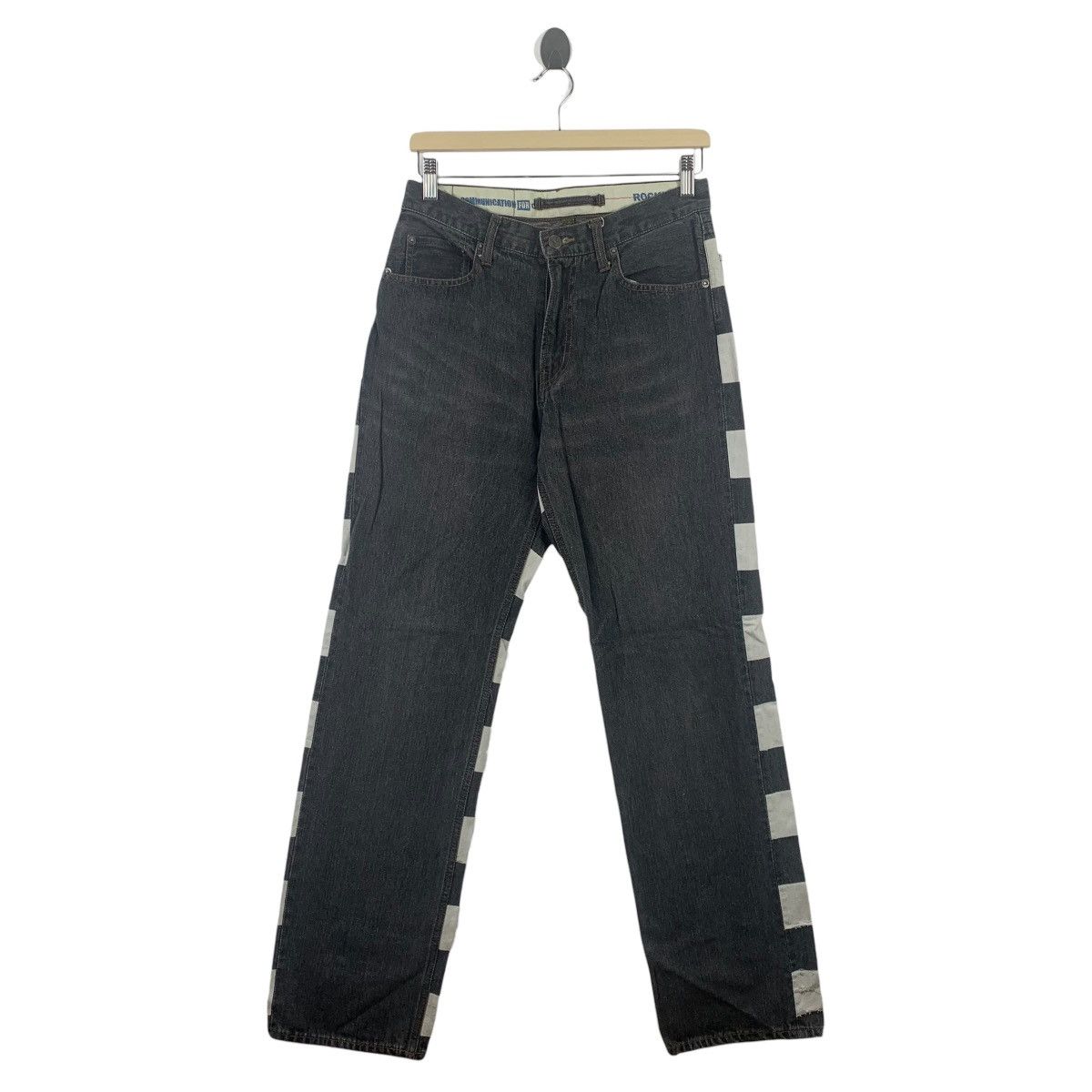 Japanese Brand PPFM prisoner stripe pants Size 28" / US 6 / IT 42 - 1 Thumbnail