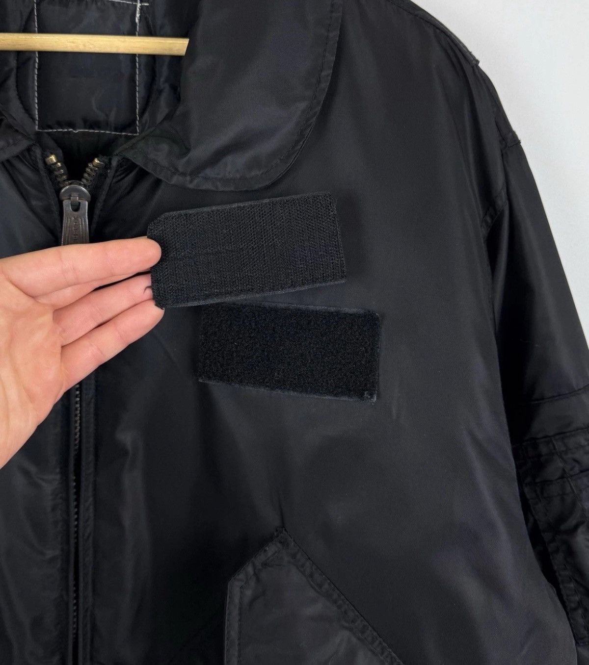 MIL-TEC Mil-Tec SWAT CWU Bomber Jacket Black Full Zip Nylon Military Size US XL / EU 56 / 4 - 4 Thumbnail