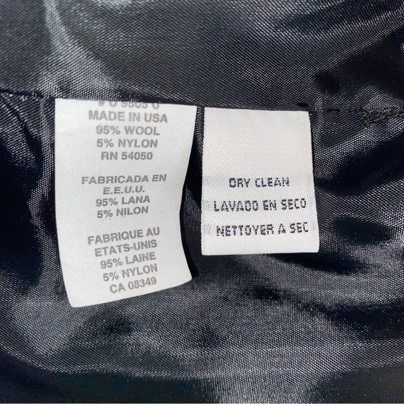 Dior Christian Dior Vtg Blk Womens Woo Suit Blazer Skirt 12P EUC Size XL / US 12-14 / IT 48-50 - 12 Thumbnail