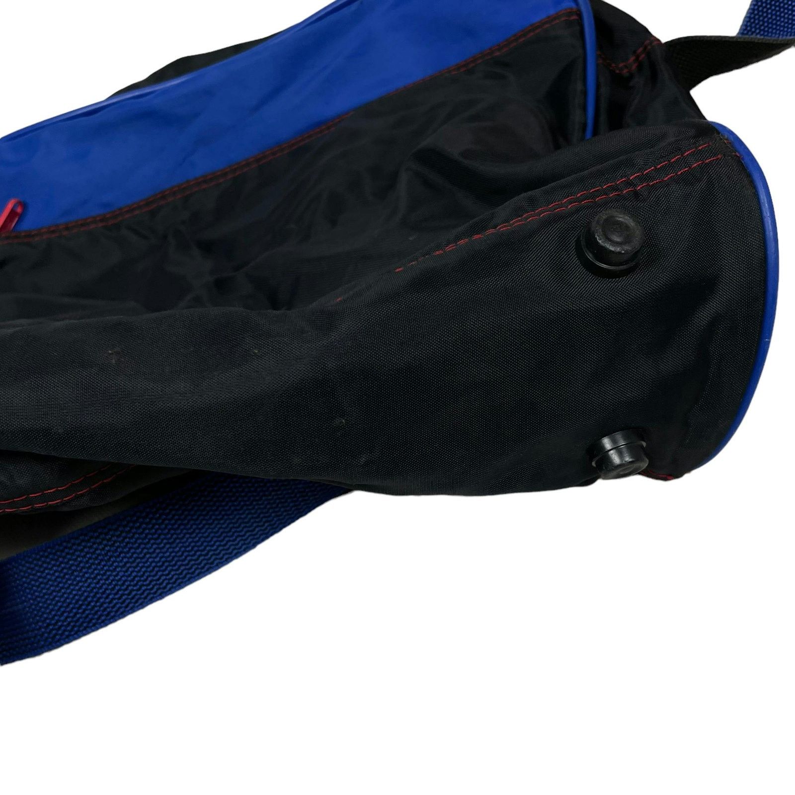 Adidas × Vintage Adidas Adults Black Blue Zipper Logo Crossbody Backpack Size ONE SIZE - 6 Thumbnail