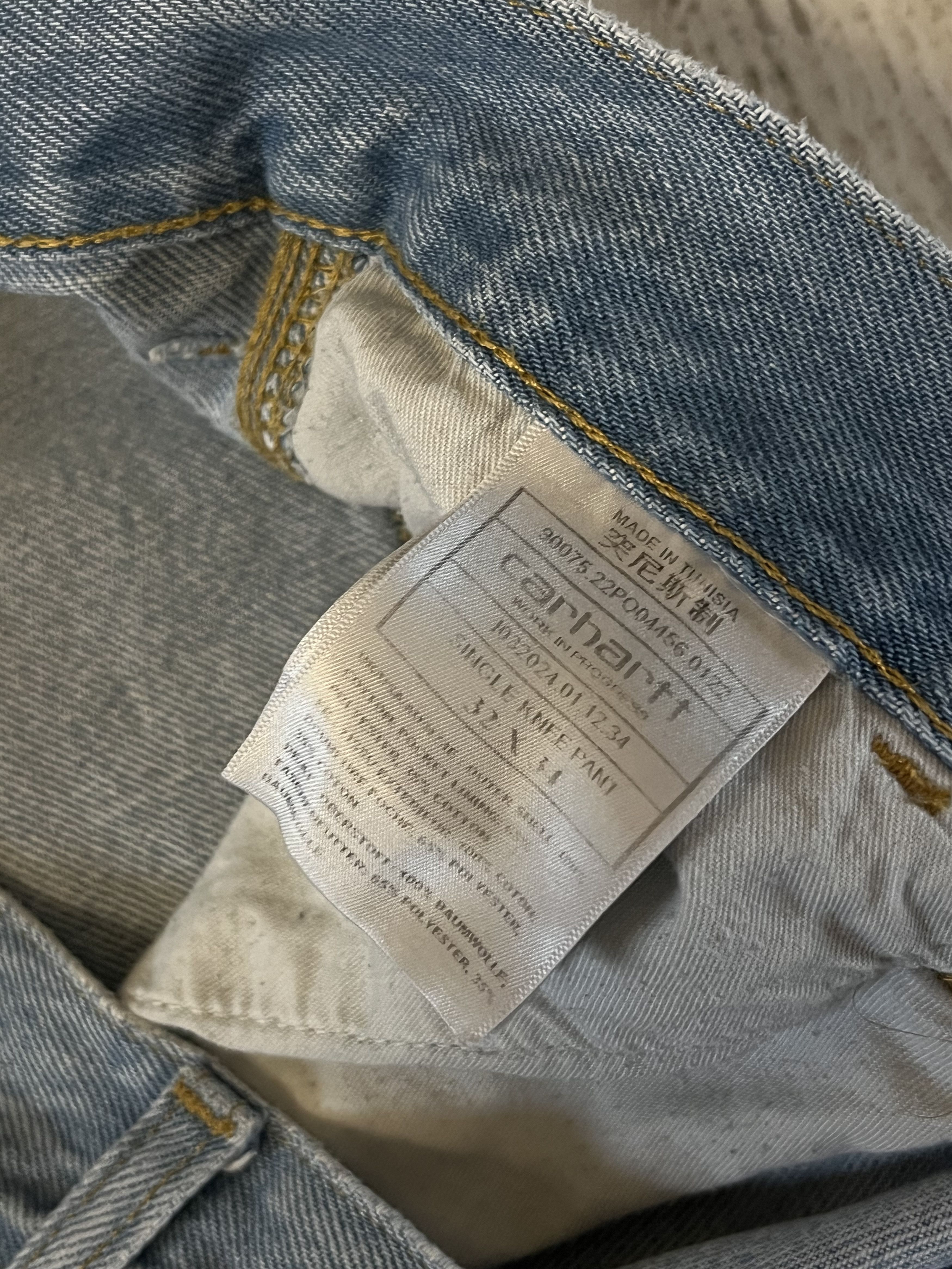 Carhartt × Carhartt Wip × Vintage Vintage Carhartt Single Knee Denim Work Pants Size US 32 / EU 48 - 8 Thumbnail