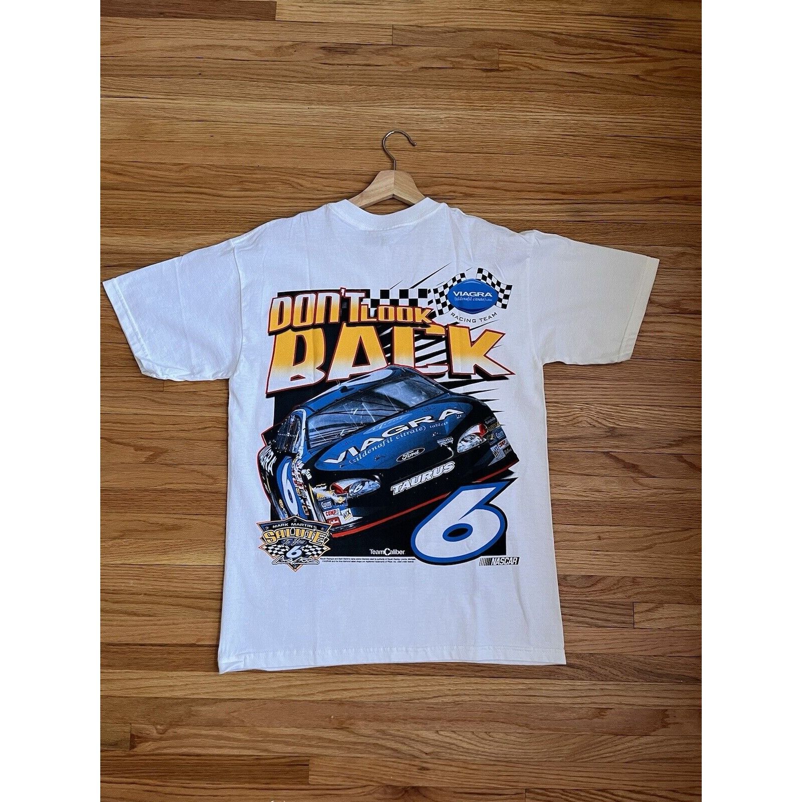 NASCAR NEW VINTAGE MARK MARTIN #6 VIAGRA FORD TAURUS RACING TEE M Size US M / EU 48-50 / 2 - 2 Thumbnail