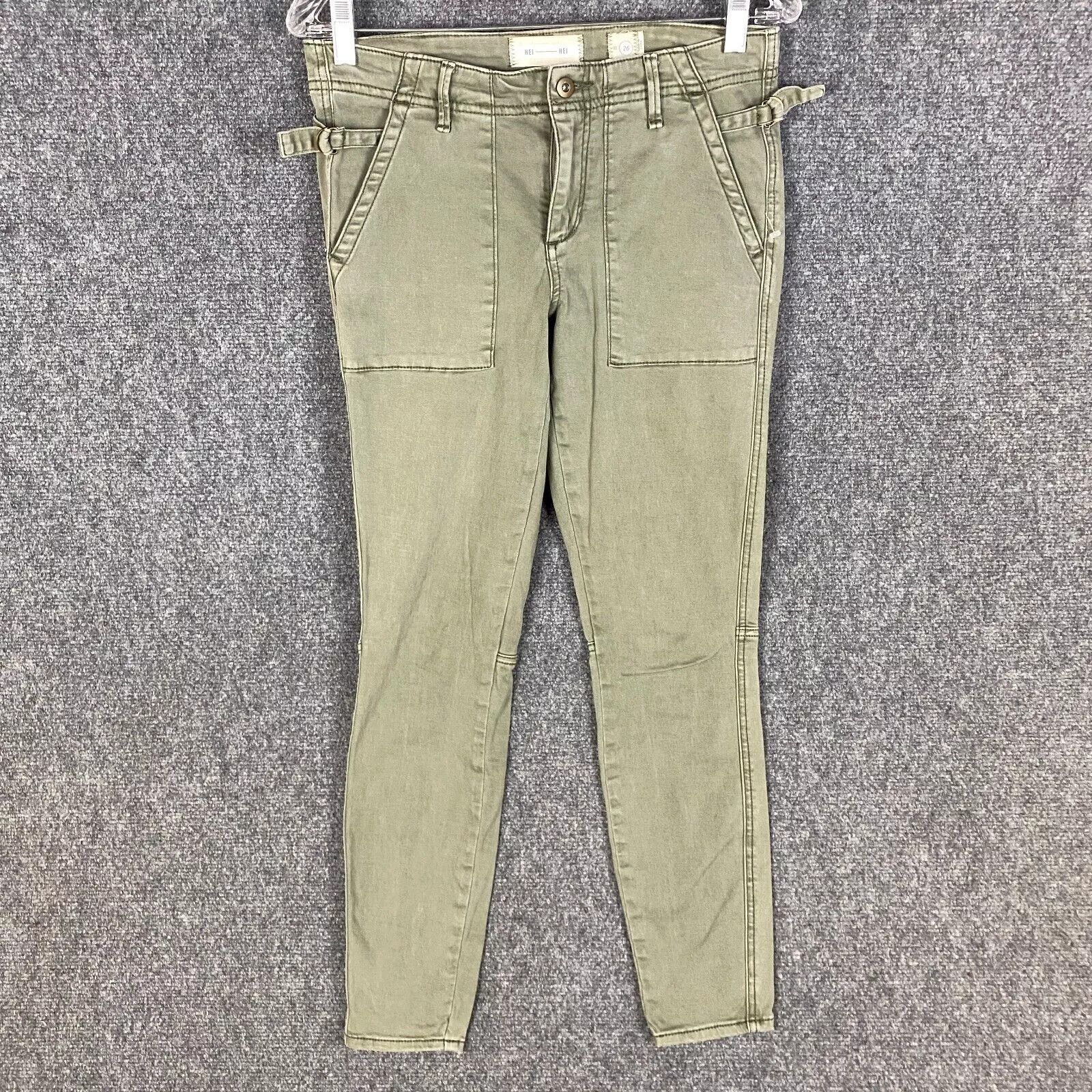 Other Hei Hei Anthropologie Pants Women's 26 Skinny Leg Cotton Size 30" / US 8 / IT 44 - 1 Thumbnail