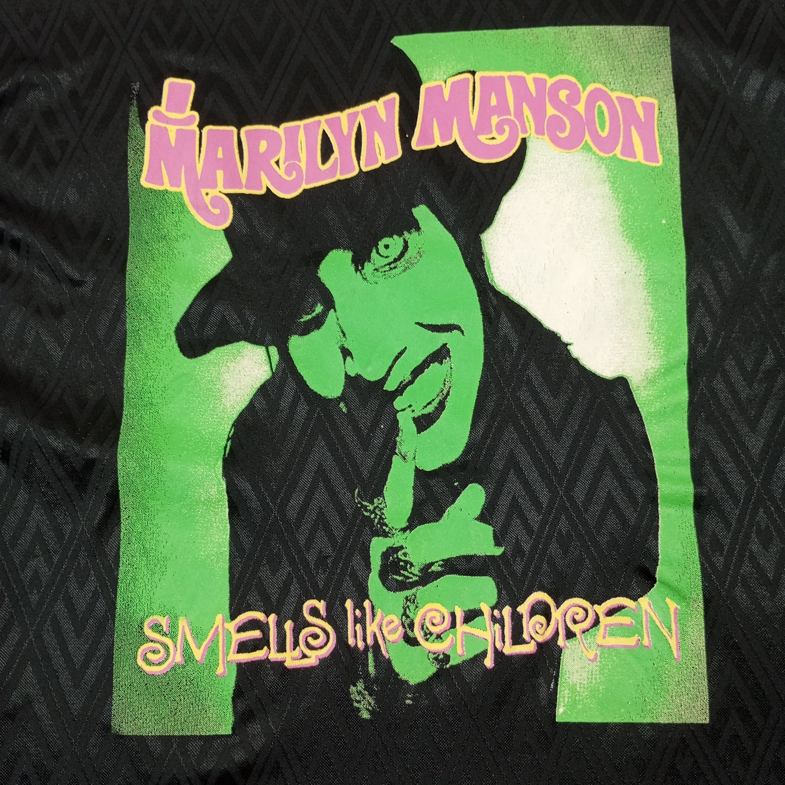 Band Tees × Marilyn Manson × Vintage Marilyn Manson Rock Music Rare Design Jersey Tshirt Size US L / EU 52-54 / 3 - 2 Thumbnail