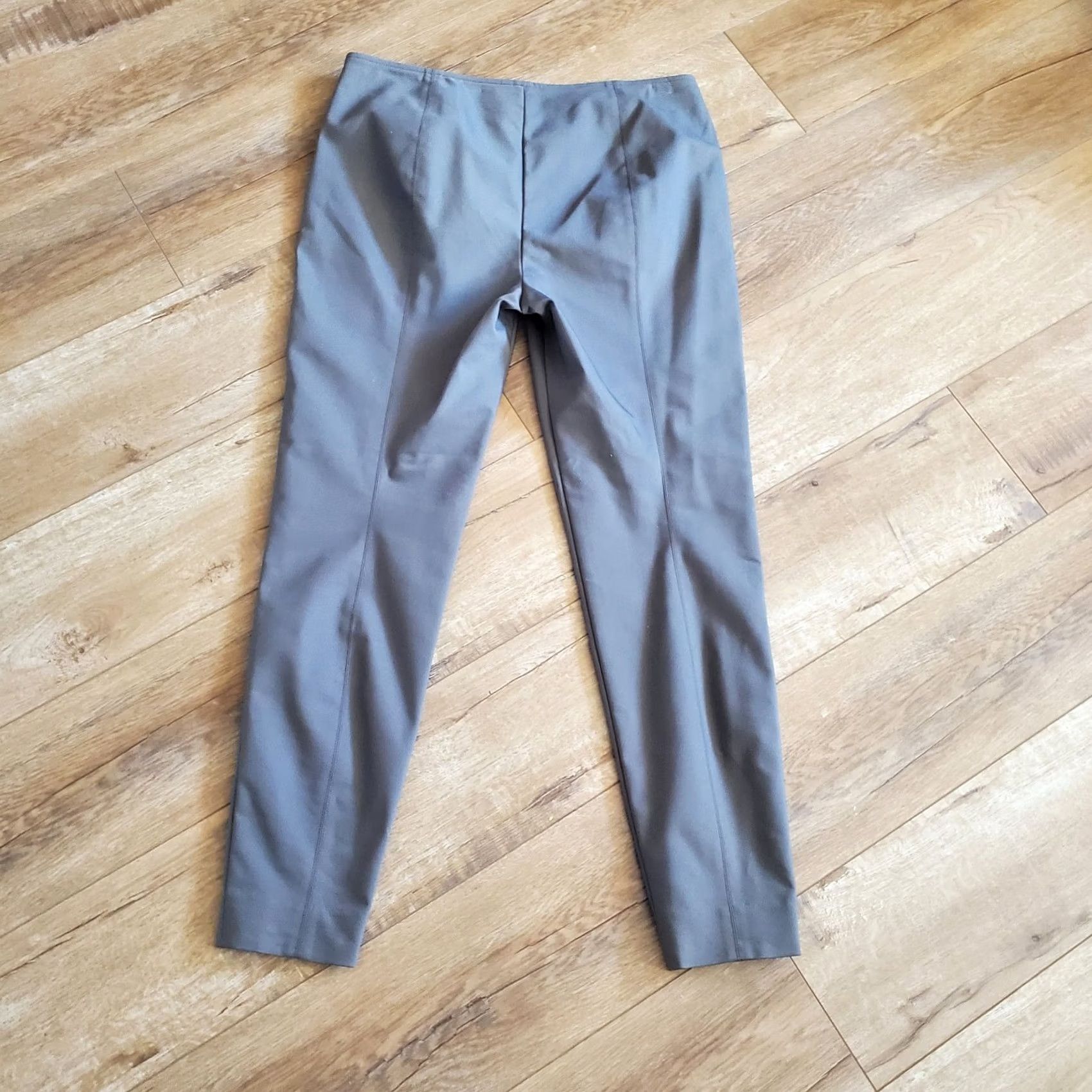 St. John St. John 2Pc Olive Military Green Jacket Blazer Stretch Pants Set 6 Cotton Wool Knit Style Solid Pattern Suit S 局 Size 28" / US 6 / IT 42 - 7 Thumbnail