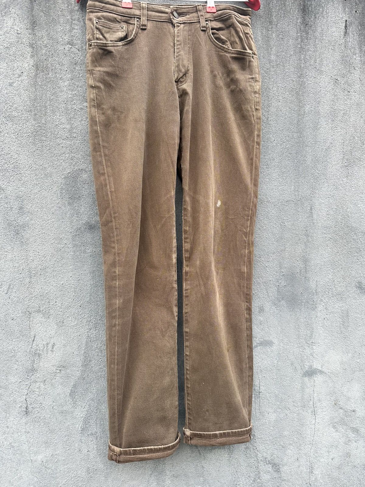 Edwin 👹Vintage Edwin 503 Flex Baggy Brown Jeans Size US 27 - 4 Thumbnail