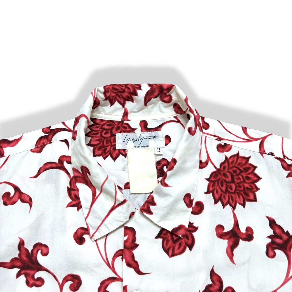 Yohji Yamamoto Yohji Yamamoto Pour Homme S/S 2001 Floral Shirt Size US L / EU 52-54 / 3 - 3 Thumbnail