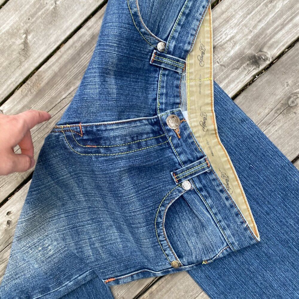 Ed Hardy Vintage Ed Hardy Embroidered Jeans By Christian Audigier Vi Size US 34 / EU 50 - 6 Thumbnail