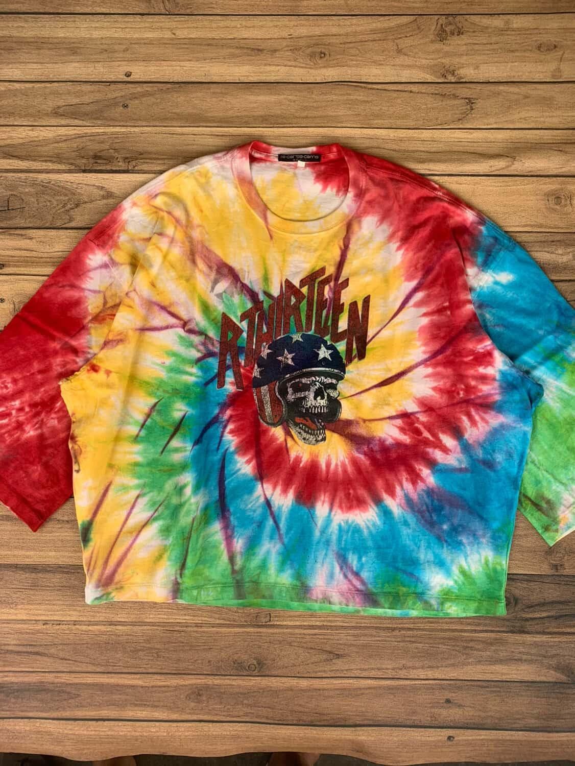 R13 10 corso como x r13 tie dye Daredevil Skull tee Size M / US 6-8 / IT 42-44 - 1 Thumbnail