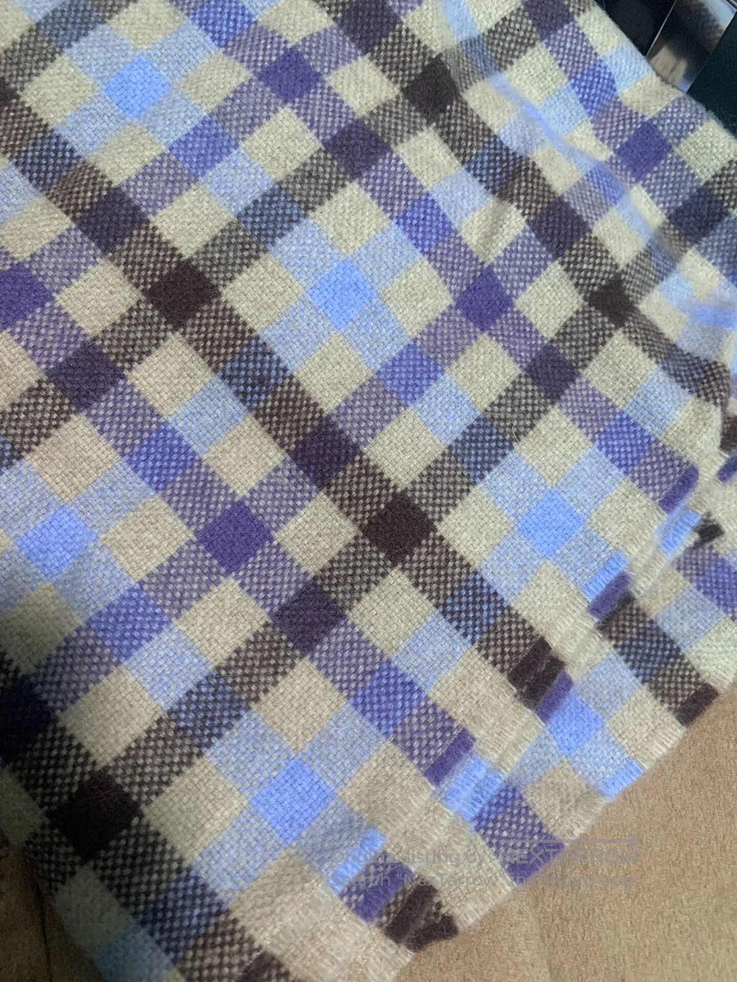 Drake's new drakes wool angora rabbit scarf. Size ONE SIZE - 2 Thumbnail