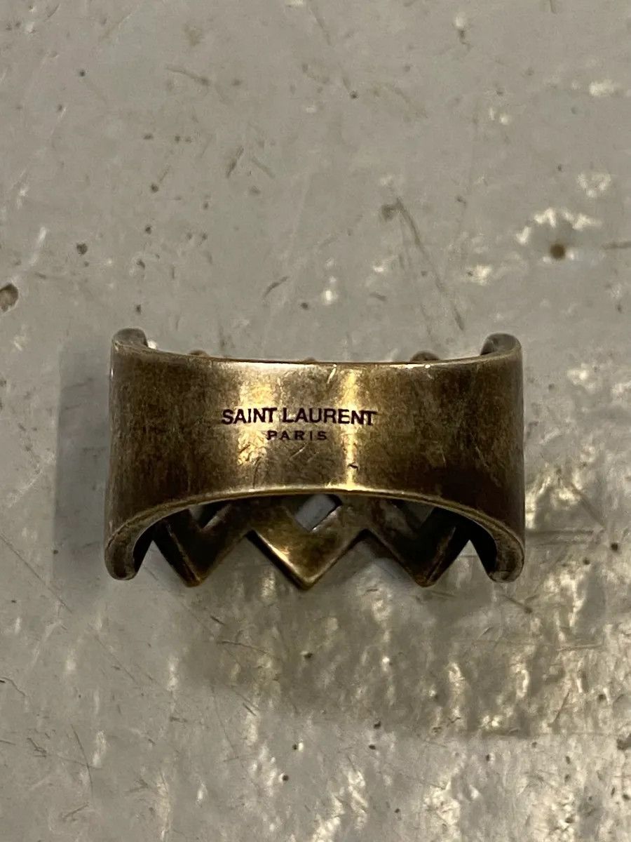 Saint Laurent Paris 2010s Saint Laurent Woven Stainless Steel Ring Size ONE SIZE - 5 Thumbnail
