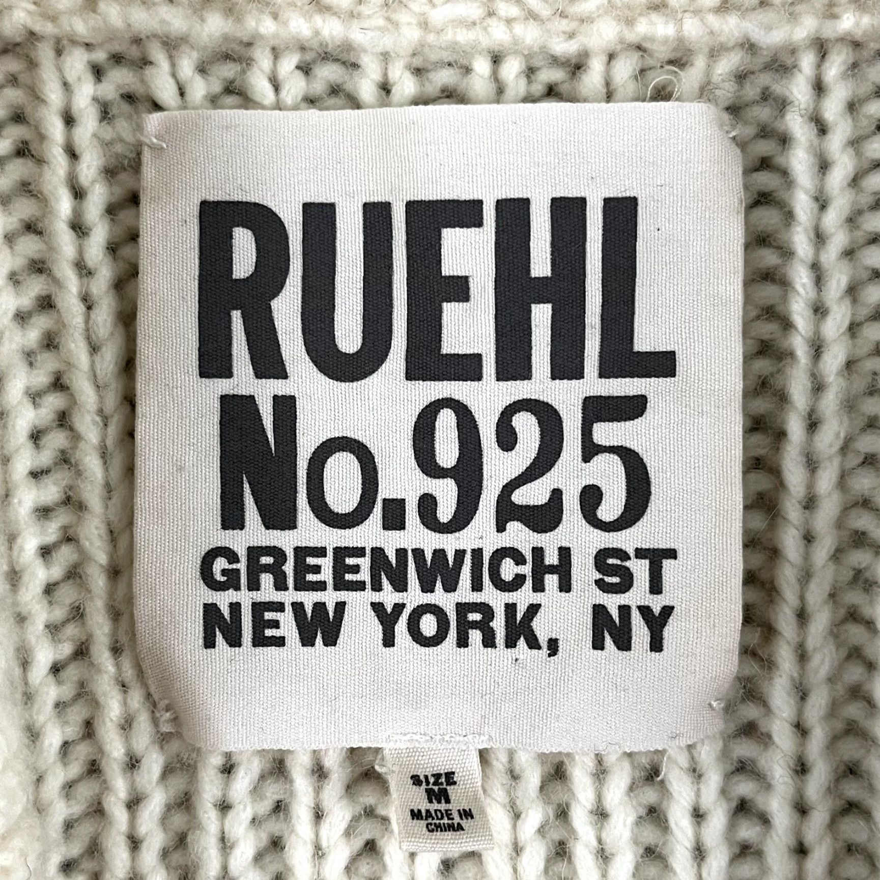Vintage RUEHL Cardigan Womens Medium Brown Wool Alpaca Cable Knit Shawl Button Sweater Size M / US 6-8 / IT 42-44 - 2 Thumbnail
