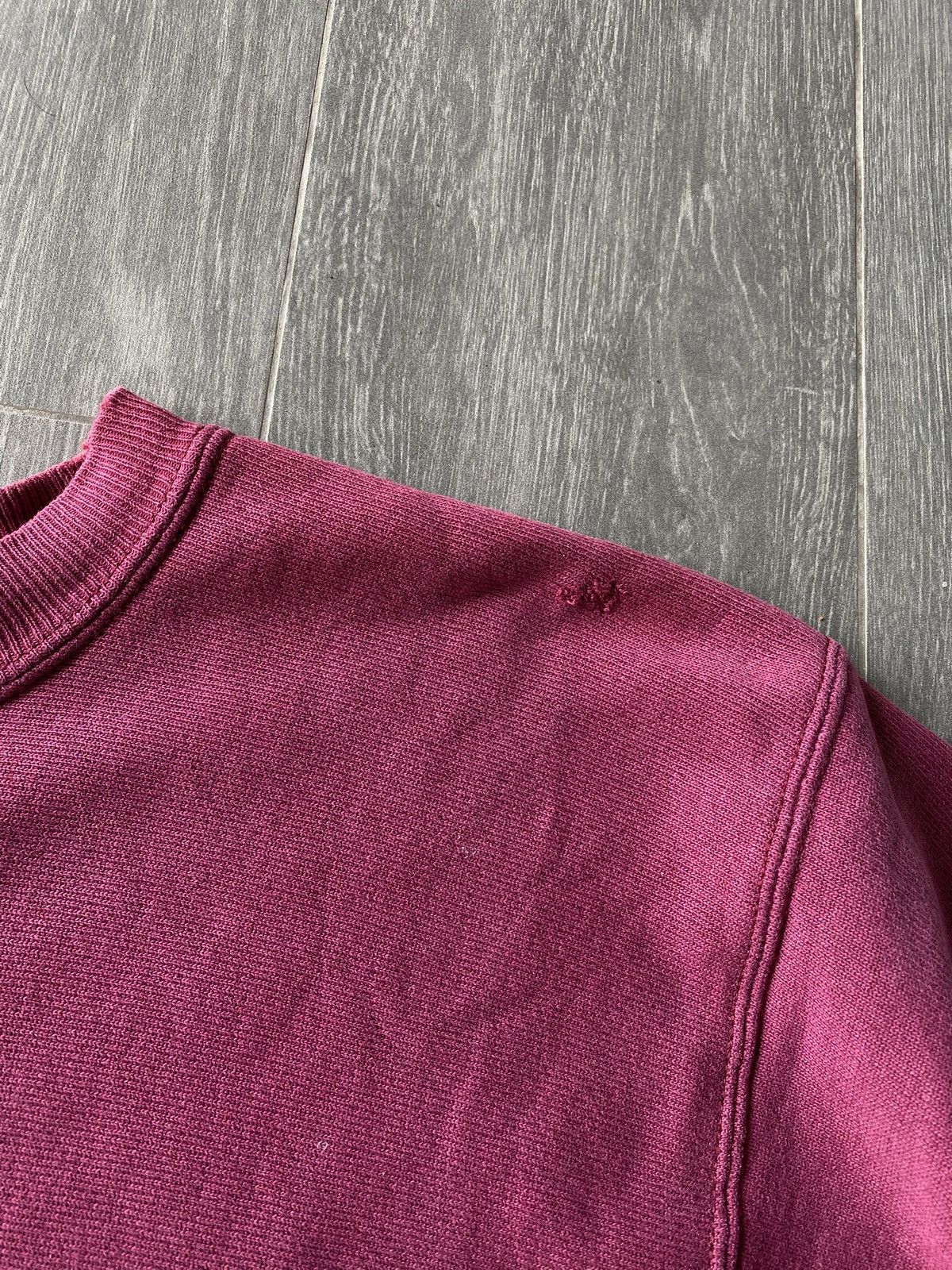 Vintage Vintage 90’s Champion Reverse Weave Burgundy Sweatshirt 🍒🍇 Size US L / EU 52-54 / 3 - 7 Thumbnail