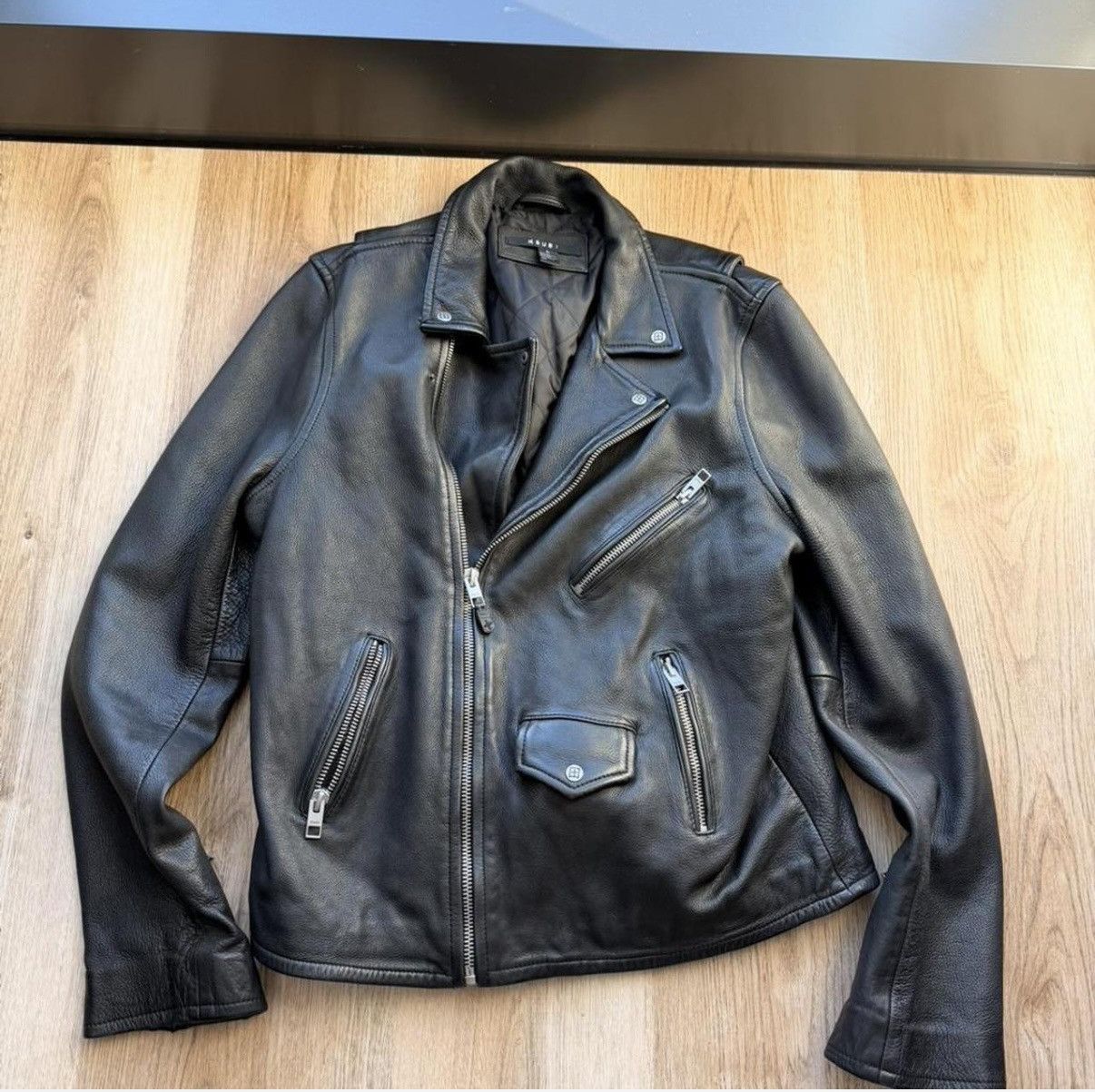 Ksubi Ksubi Leather Biker Jacket Size US XL / EU 56 / 4 - 1 Thumbnail
