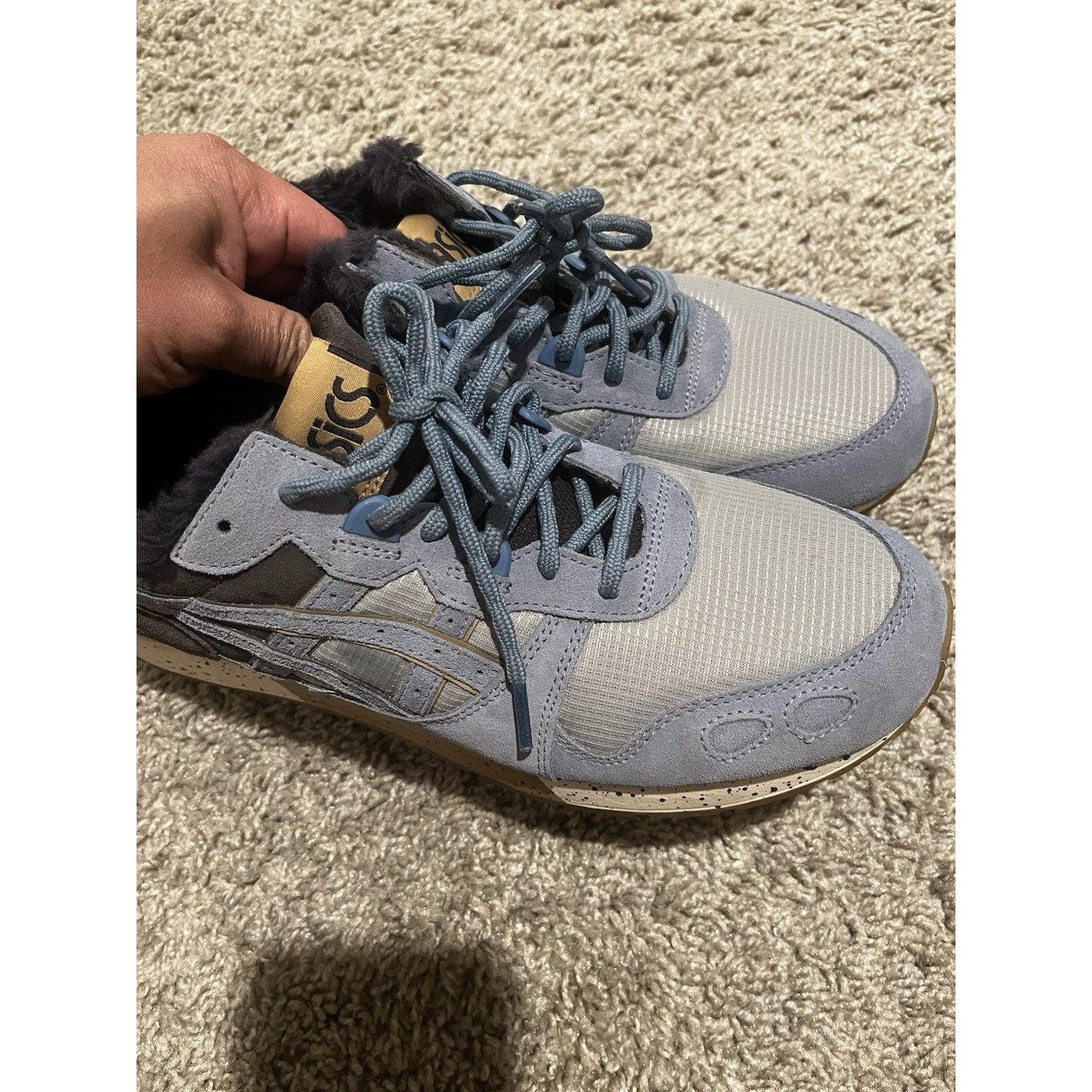 Asics ASICS Gel-Lyte Gray Powder blue Suede Shoes Men Size 10 Fur Size US 10 / EU 43 - 11 Thumbnail