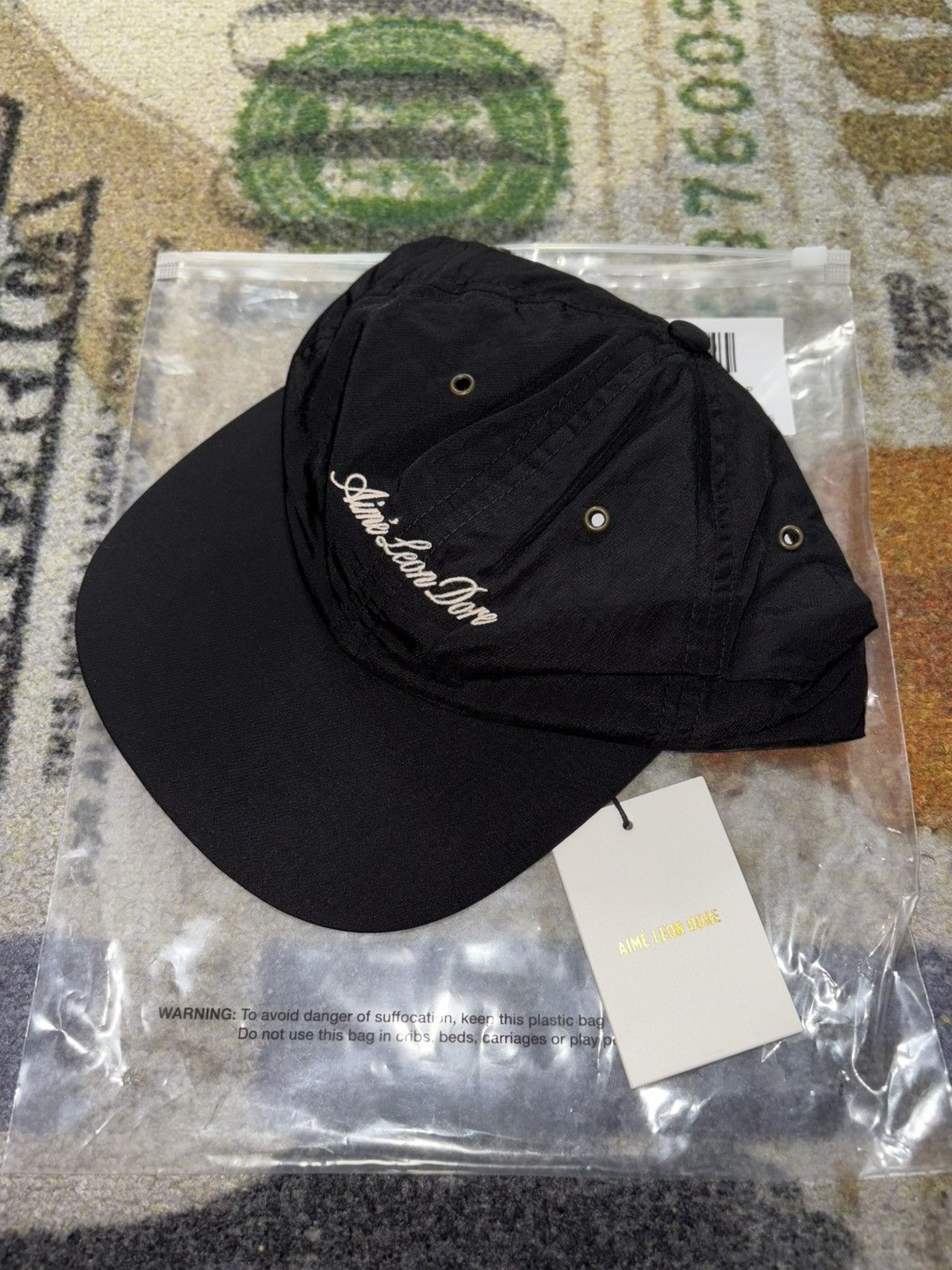 Aime Leon Dore Aime Leon Dore Script Sport Hat Black Size ONE SIZE - 1 Thumbnail