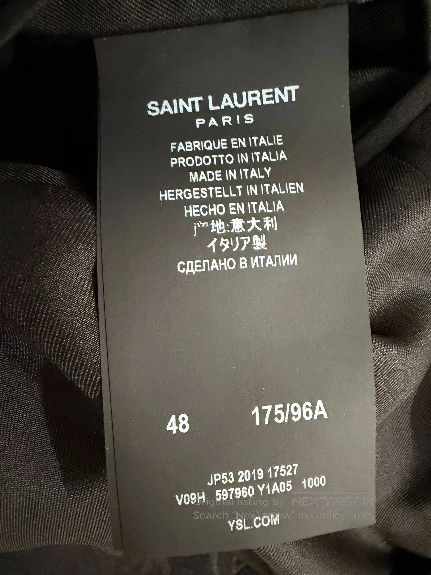 Saint Laurent Paris Saint Laurent 20ss Floral Gold Trim Jacket. Size US M / EU 48-50 / 2 - 5 Thumbnail