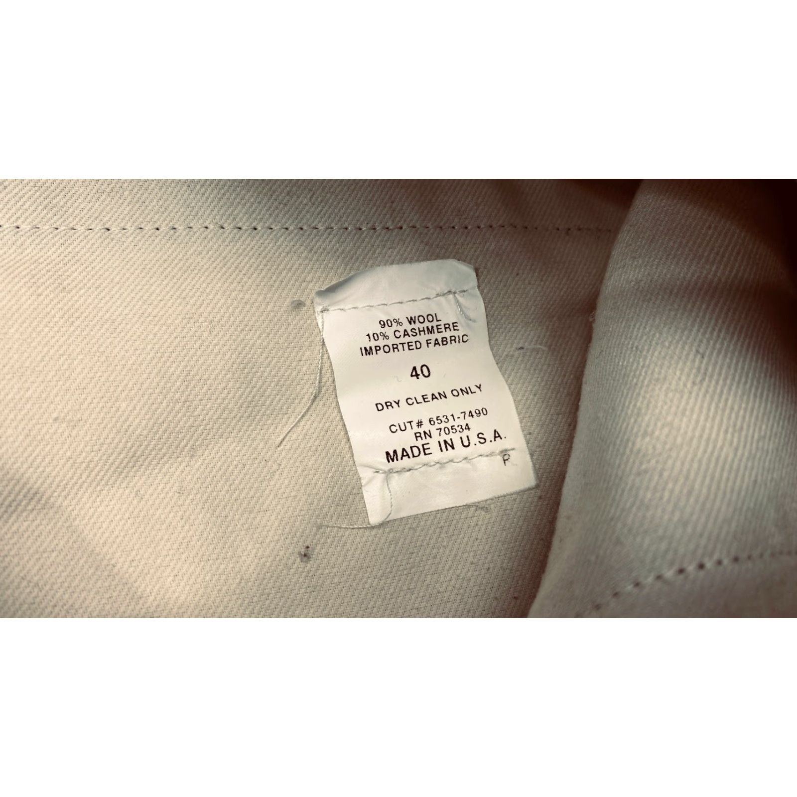 Orvis Orvis Pants Dress Slacks 40x30 Black Wool & Cashmere Size US 40 / EU 56 - 7 Thumbnail