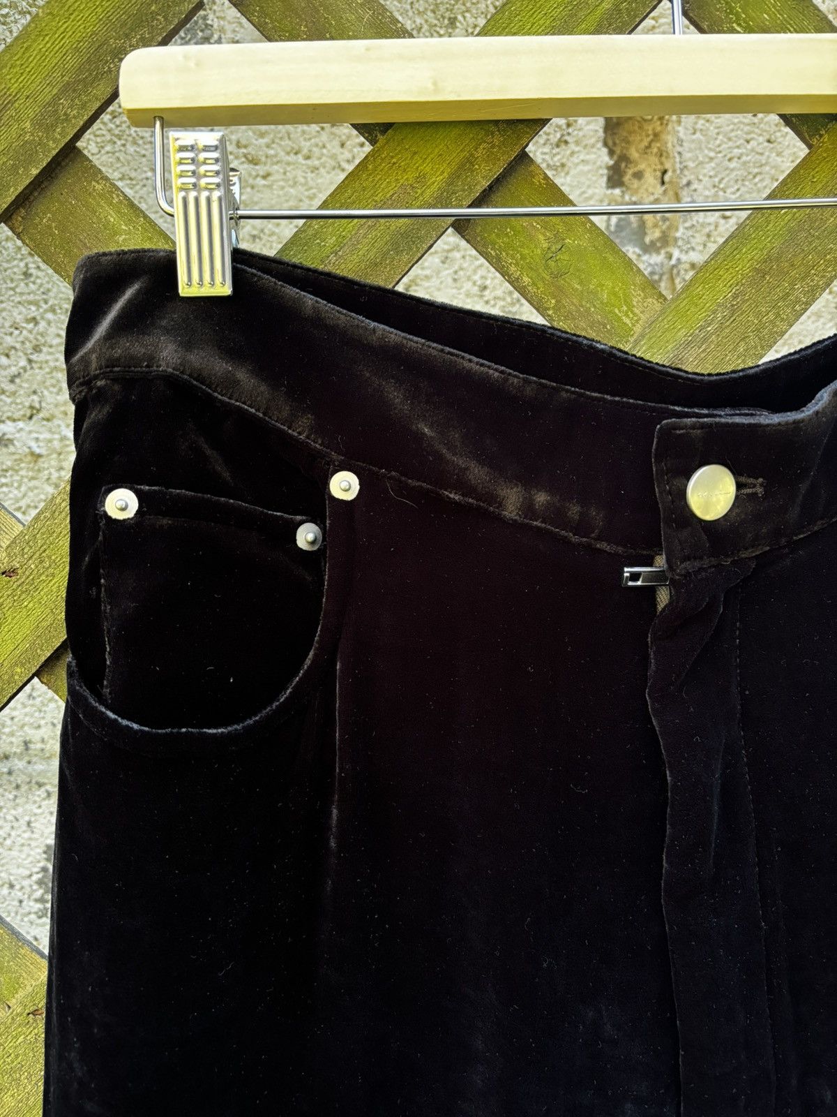 Rick Owens Rick Owens SS22 Strobe Velour Bolan Bootcut Pants Size US 32 / EU 48 - 2 Thumbnail
