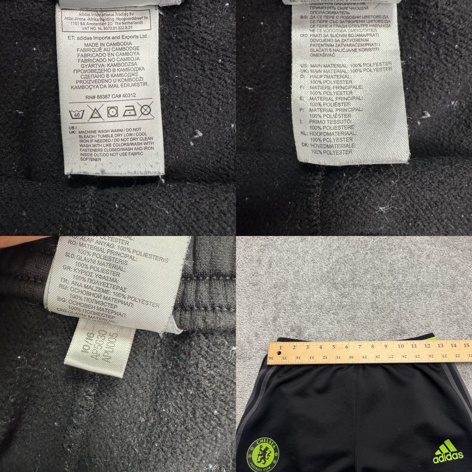 Adidas Adidas Chelsea FC 2016 Climacool Training Track Pants Mens Small Black Soccer Track Pants Men S Black Adidas Chelsea FC 2016 Climacool Training Size US 29 - 9 Thumbnail