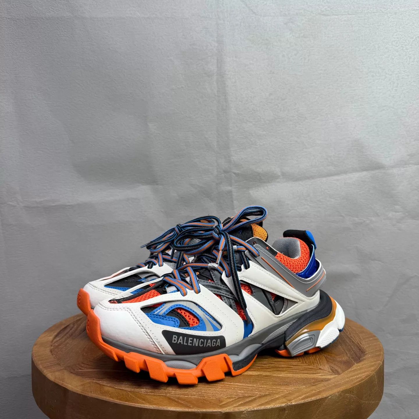 Balenciaga Balenciaga Track White Blue Orange 37 EU 99 New Size US 6.5 / IT 36.5 - 1 Thumbnail