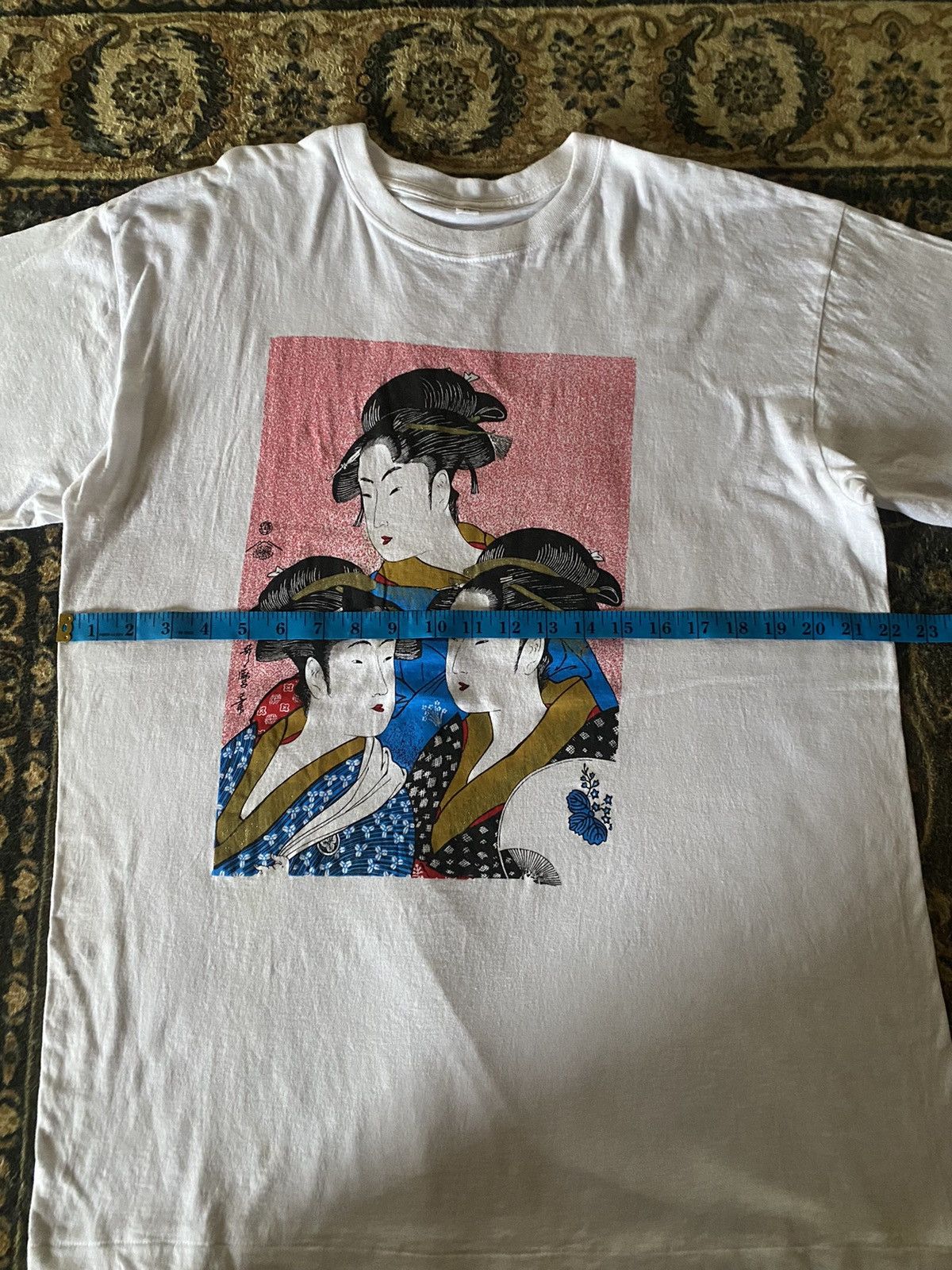 Japanese Brand Vintage Japanese Brand Triple Geisha Tee Size US L / EU 52-54 / 3 - 7 Thumbnail