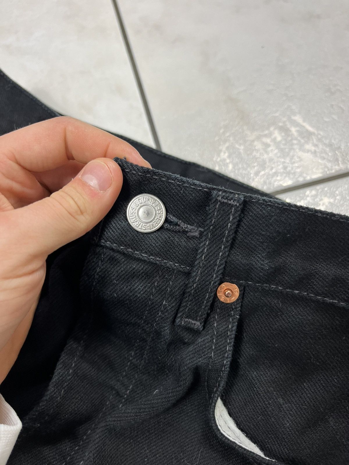 Levi's × Levi's Vintage Clothing × Vintage Vintage 90s Levi’s full black denim jeans pants Size US 30 / EU 46 - 8 Thumbnail