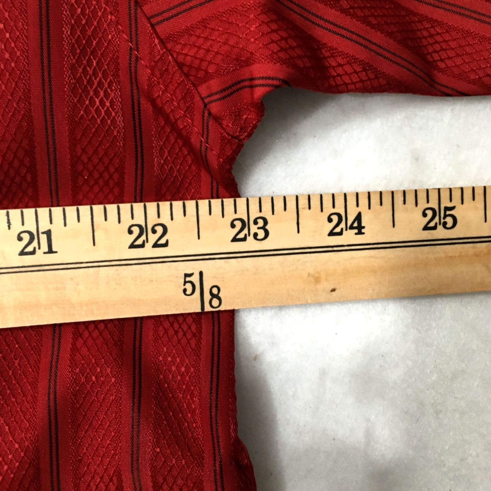 Vintage corleoni Shirt Button Down Fit large red Maroon 100% polyester micro Nice! Size US L / EU 52-54 / 3 - 5 Thumbnail